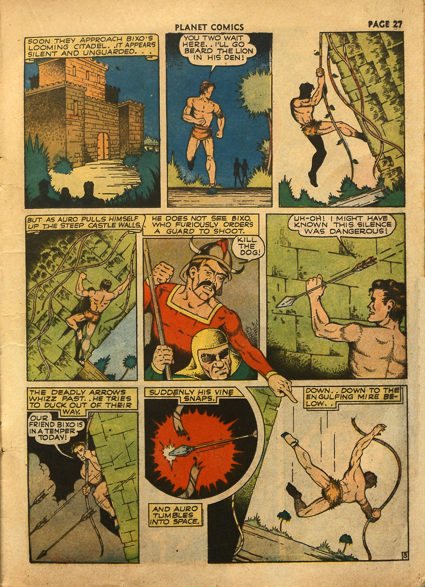 Planet Comics #18 (Fiction House), page 29. Public domain (US).