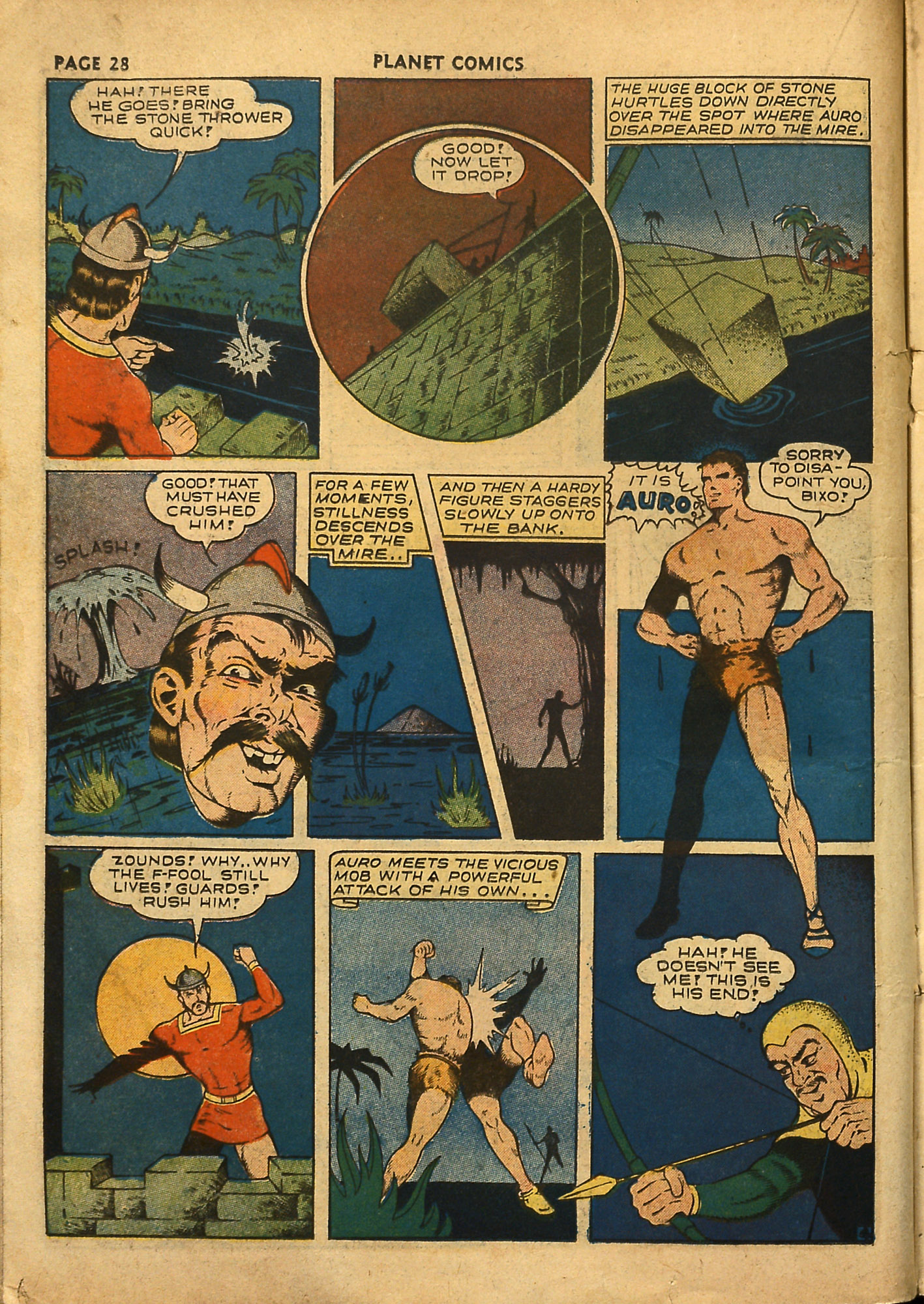 Planet Comics #18 (Fiction House), page 30. Public domain (US).