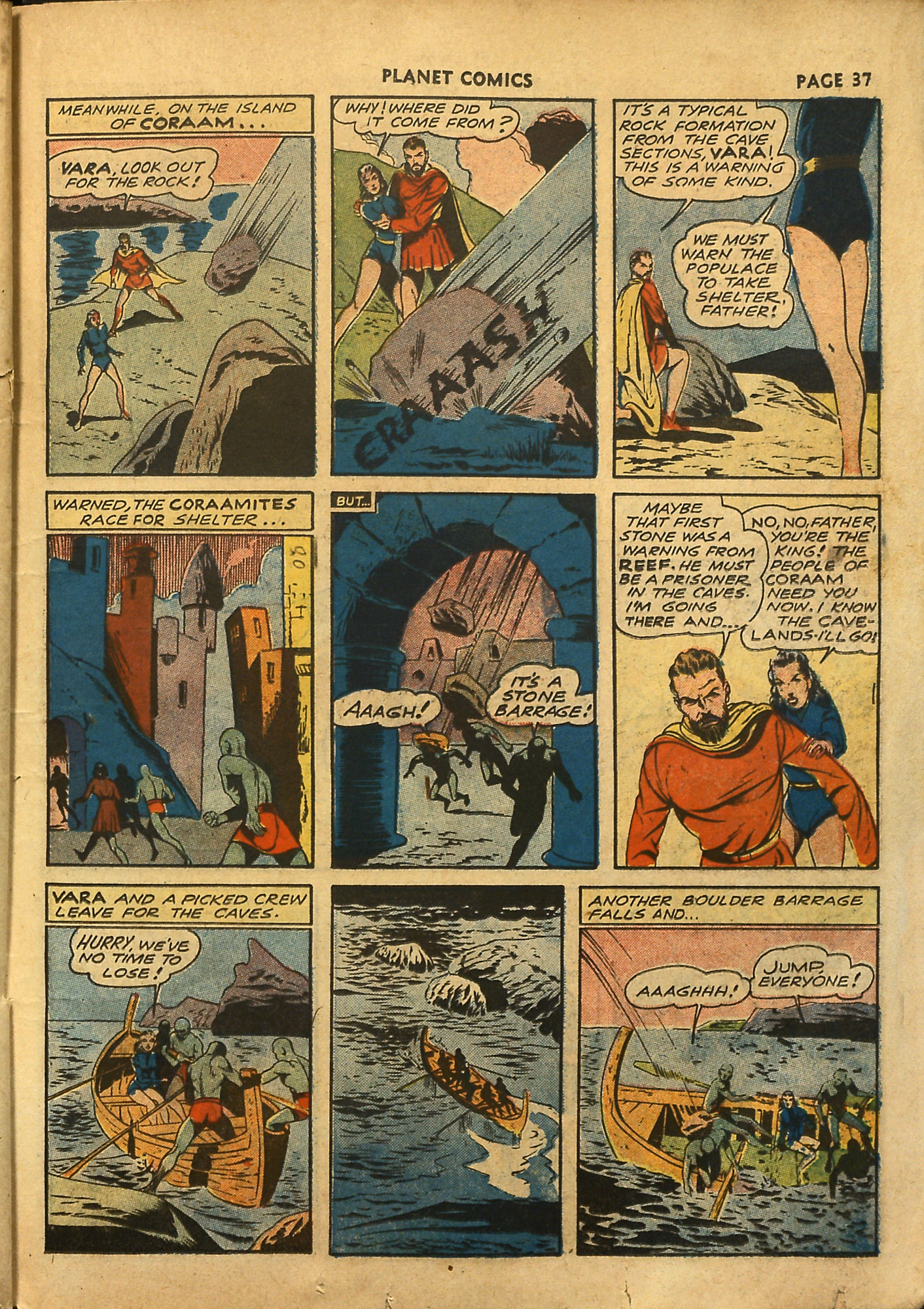 Planet Comics #18 (Fiction House), page 39. Public domain (US).