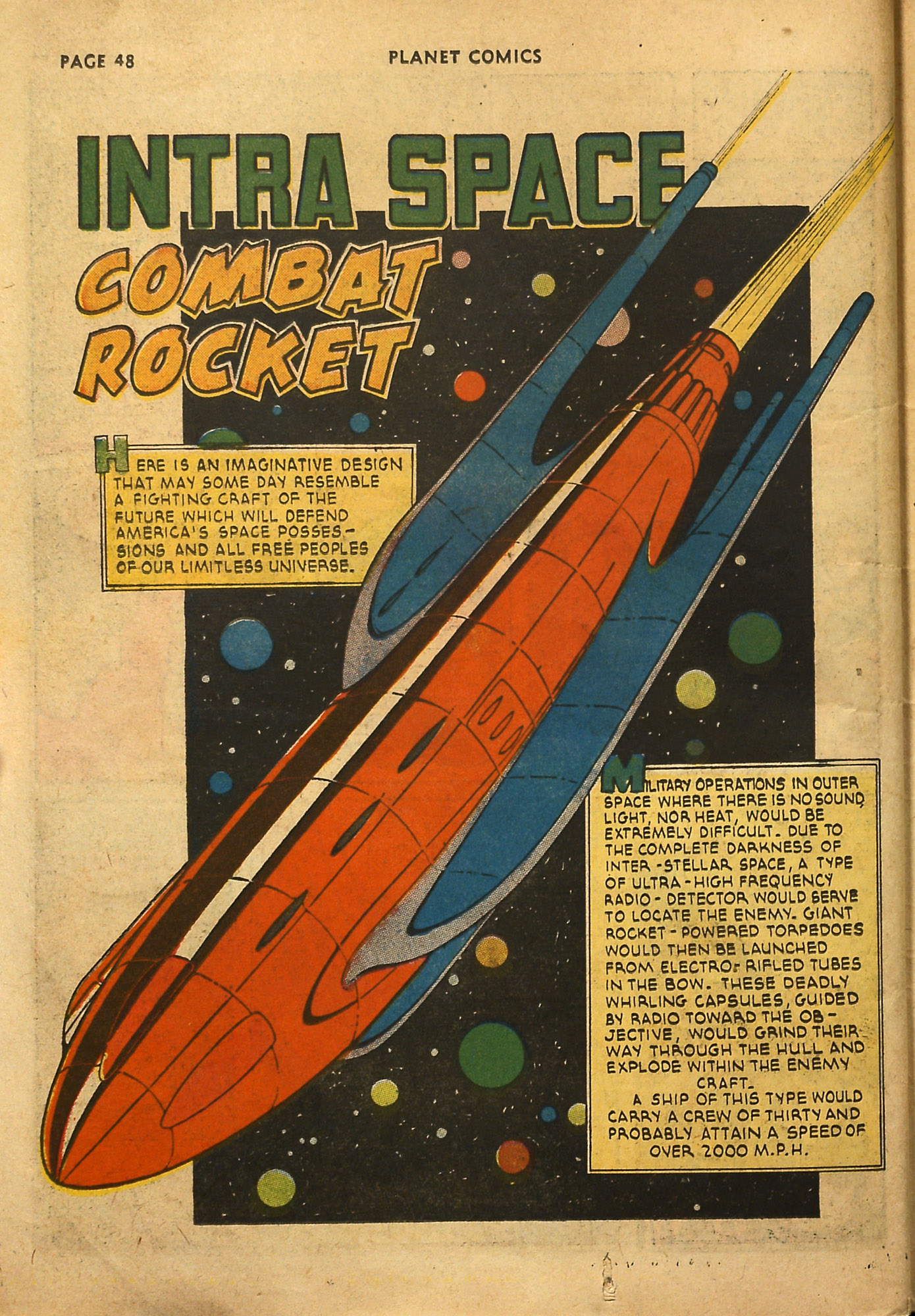 Planet Comics #18 (Fiction House), page 50. Public domain (US).