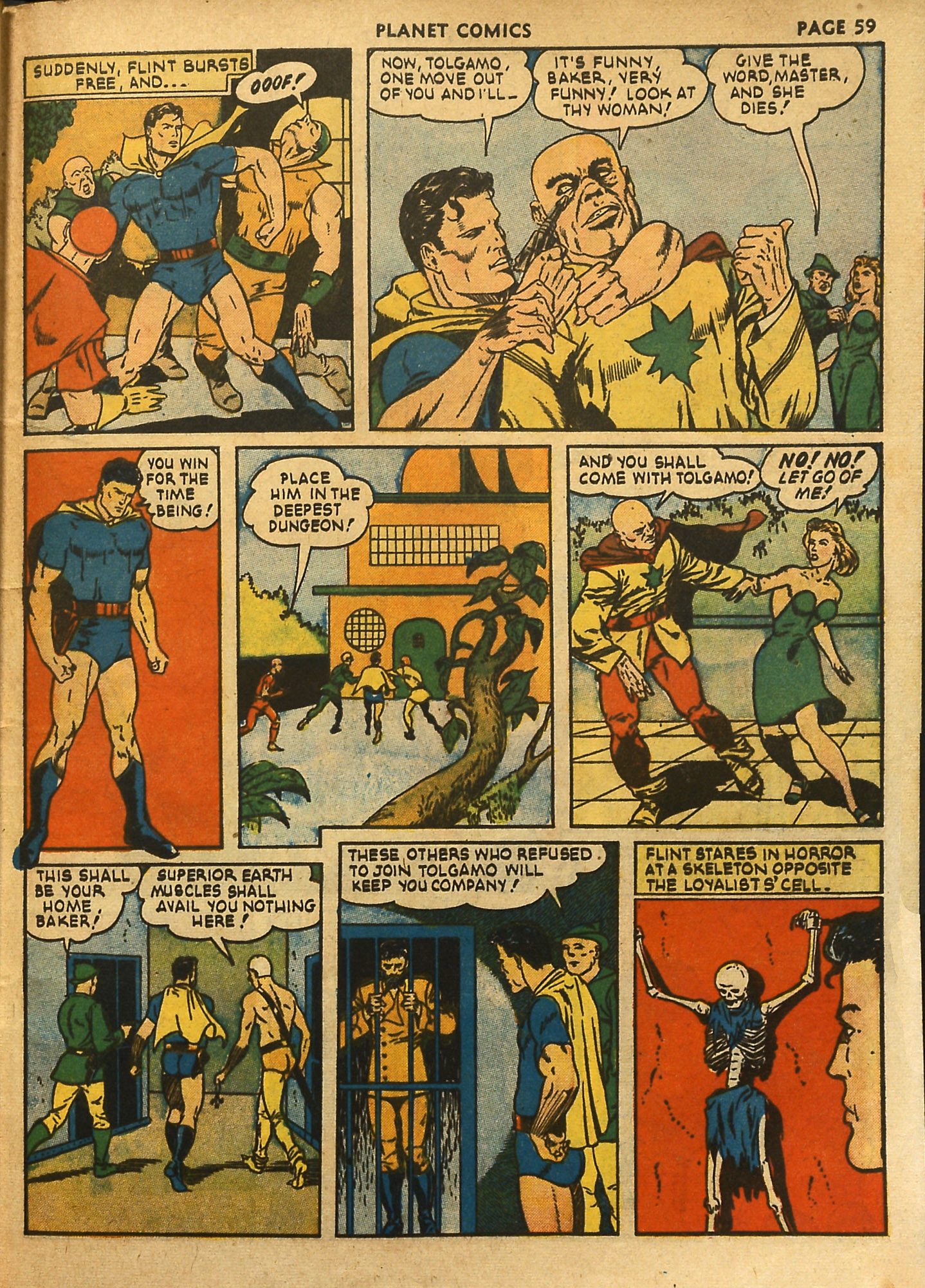 Planet Comics #18 (Fiction House), page 61. Public domain (US).