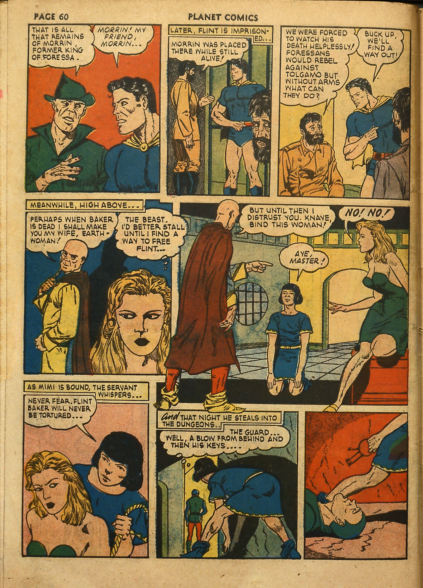Planet Comics #18 (Fiction House), page 62. Public domain (US).