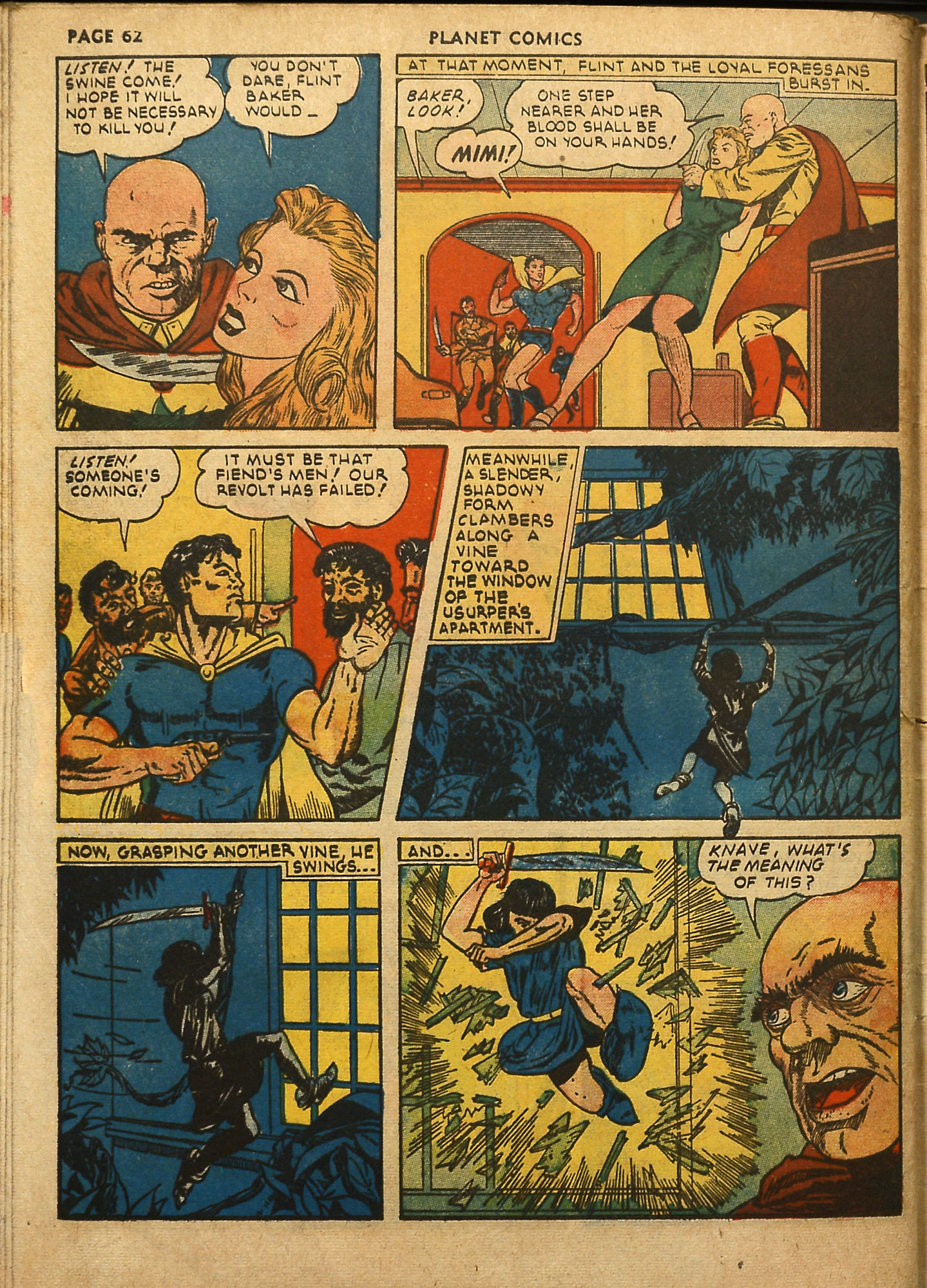 Planet Comics #18 (Fiction House), page 64. Public domain (US).