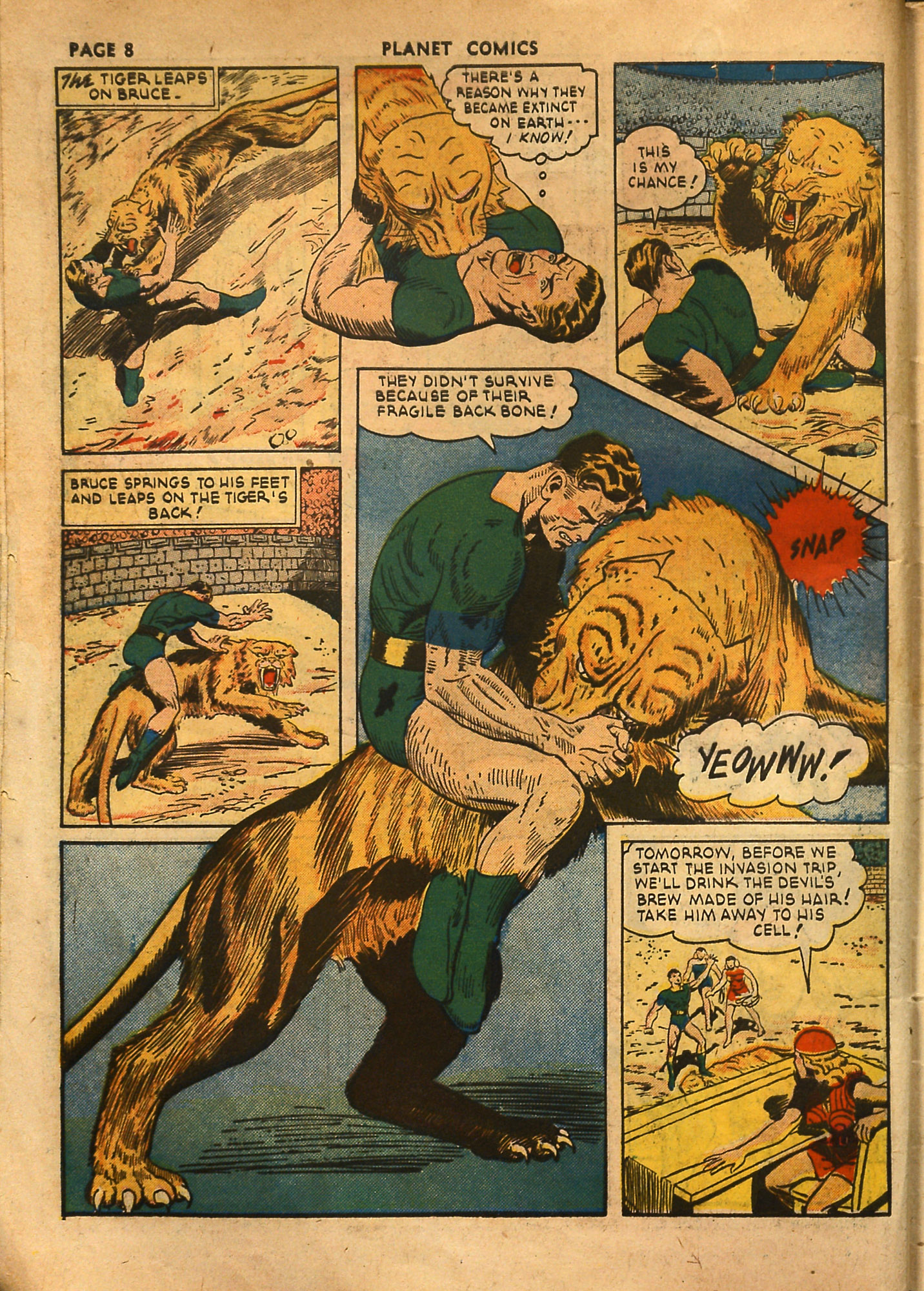 Planet Comics #18 (Fiction House), page 10. Public domain (US).