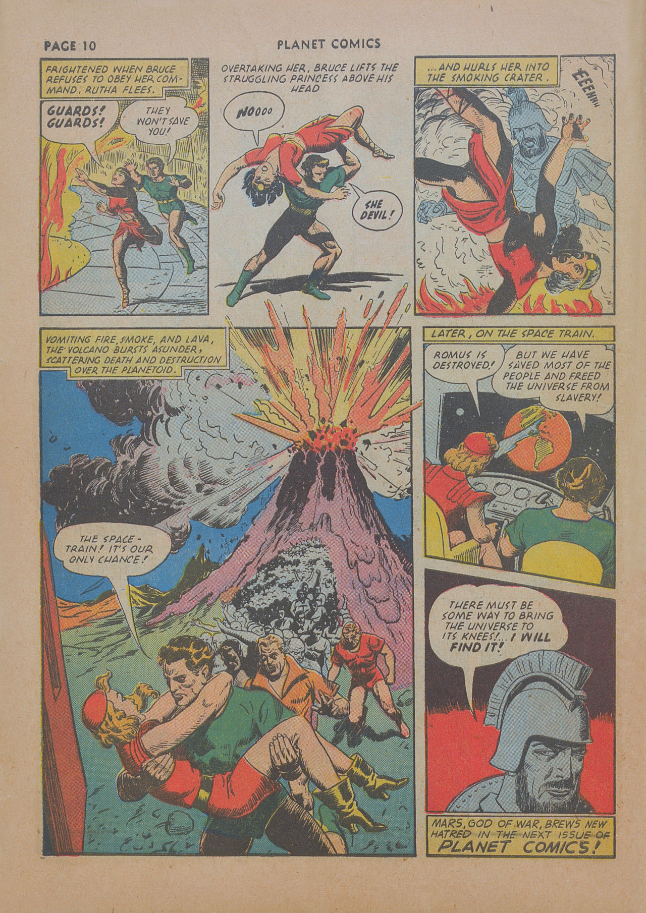 Planet Comics #19 (Fiction House), page 12. Public domain (US).