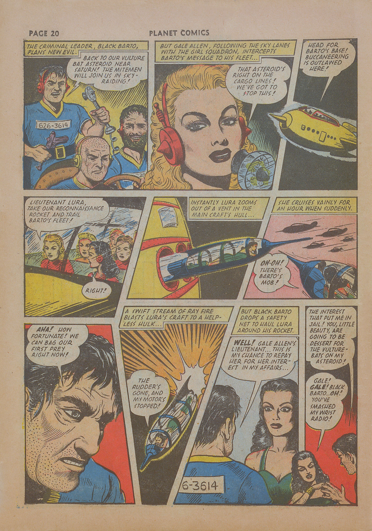 Planet Comics #19 (Fiction House), page 22. Public domain (US).