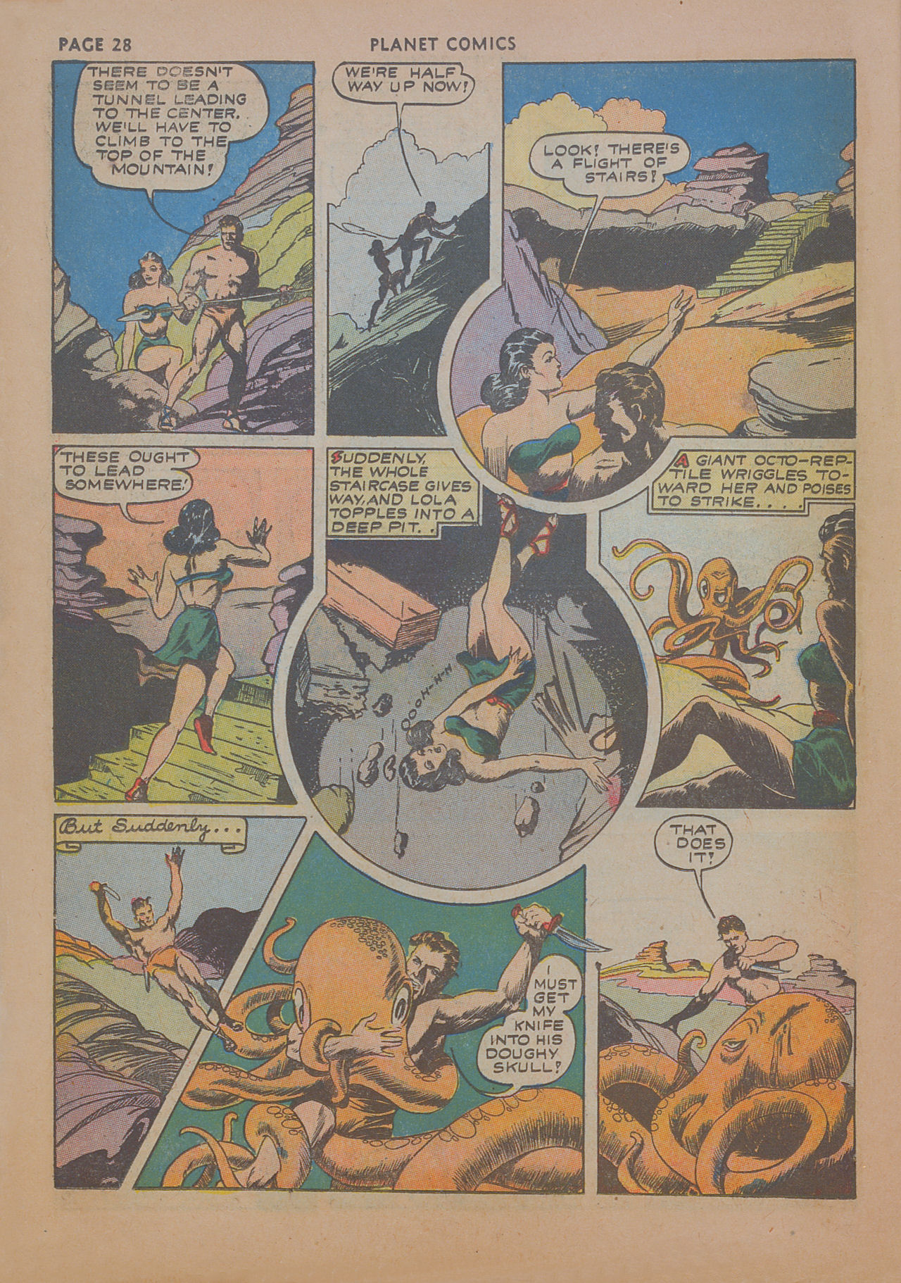 Planet Comics #19 (Fiction House), page 30. Public domain (US).