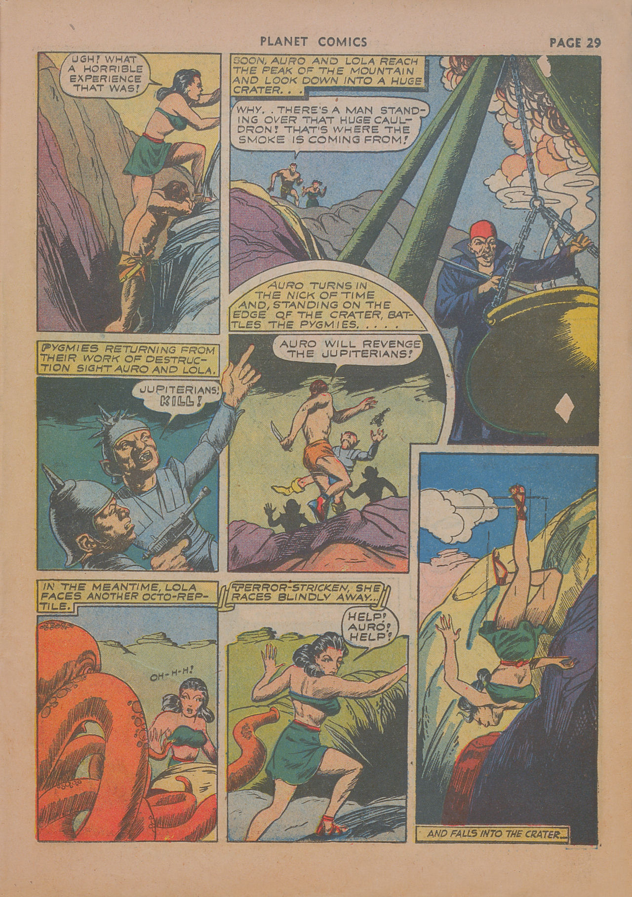 Planet Comics #19 (Fiction House), page 31. Public domain (US).