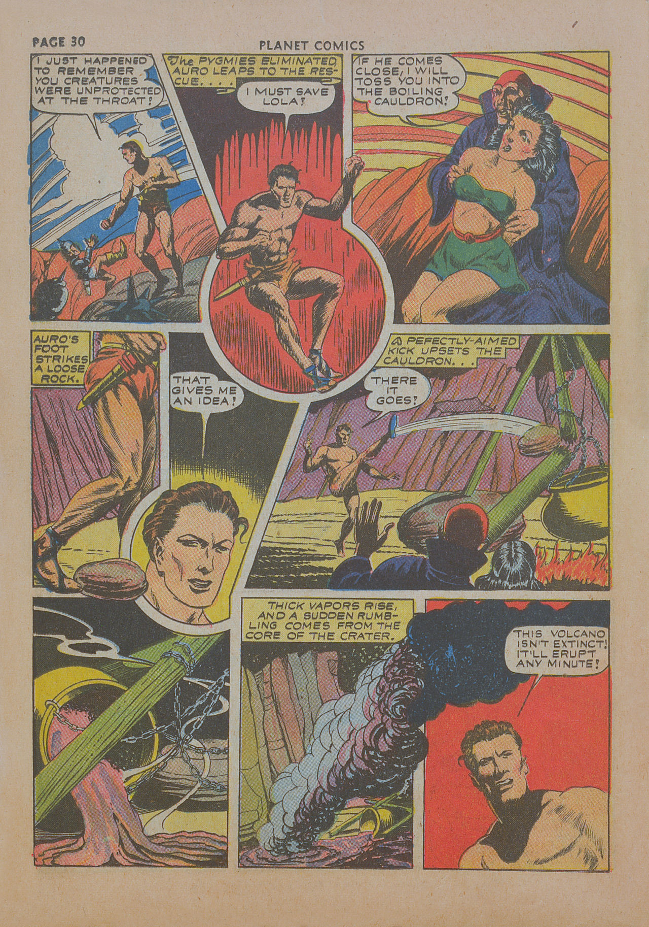 Planet Comics #19 (Fiction House), page 32. Public domain (US).