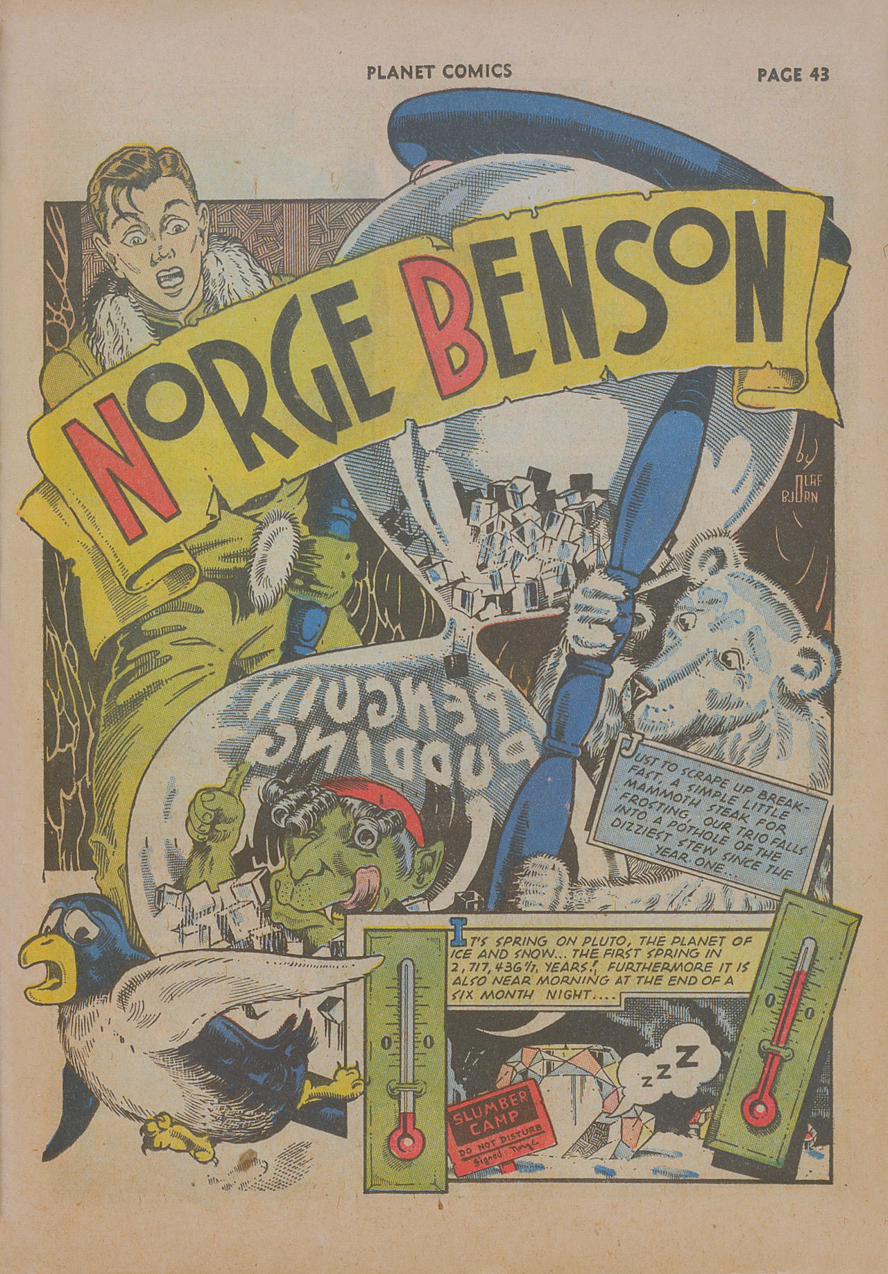 Planet Comics #19 (Fiction House), page 44. Public domain (US).