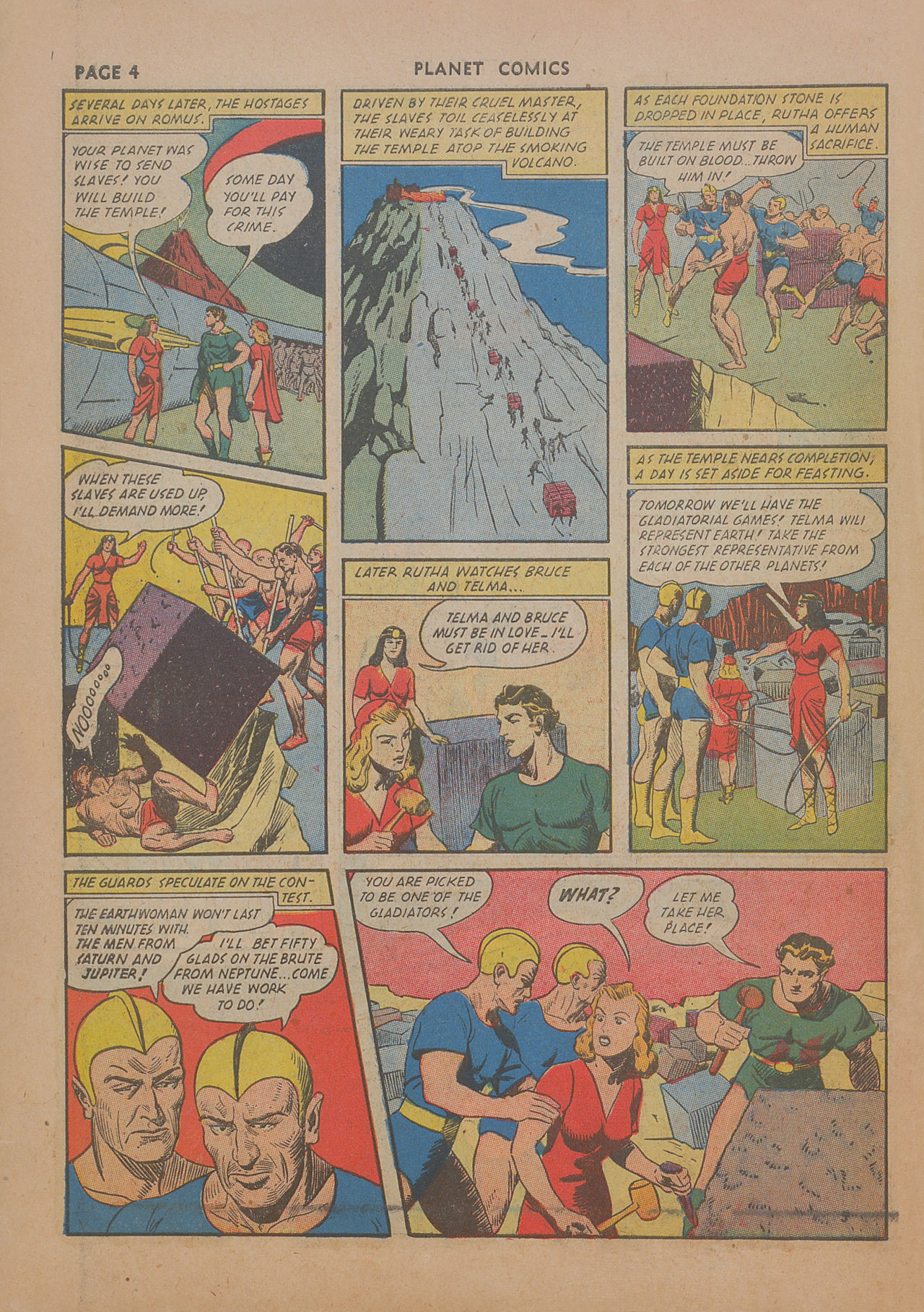 Planet Comics #19 (Fiction House), page 6. Public domain (US).