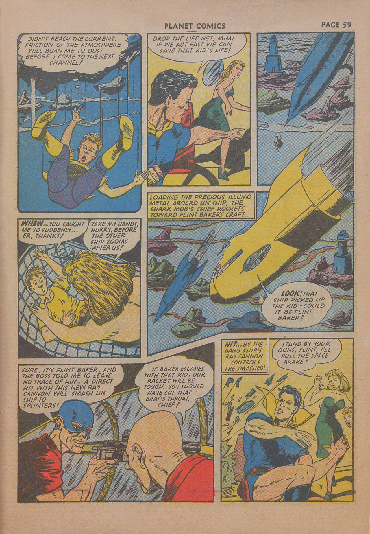 Planet Comics #19 (Fiction House), page 60. Public domain (US).