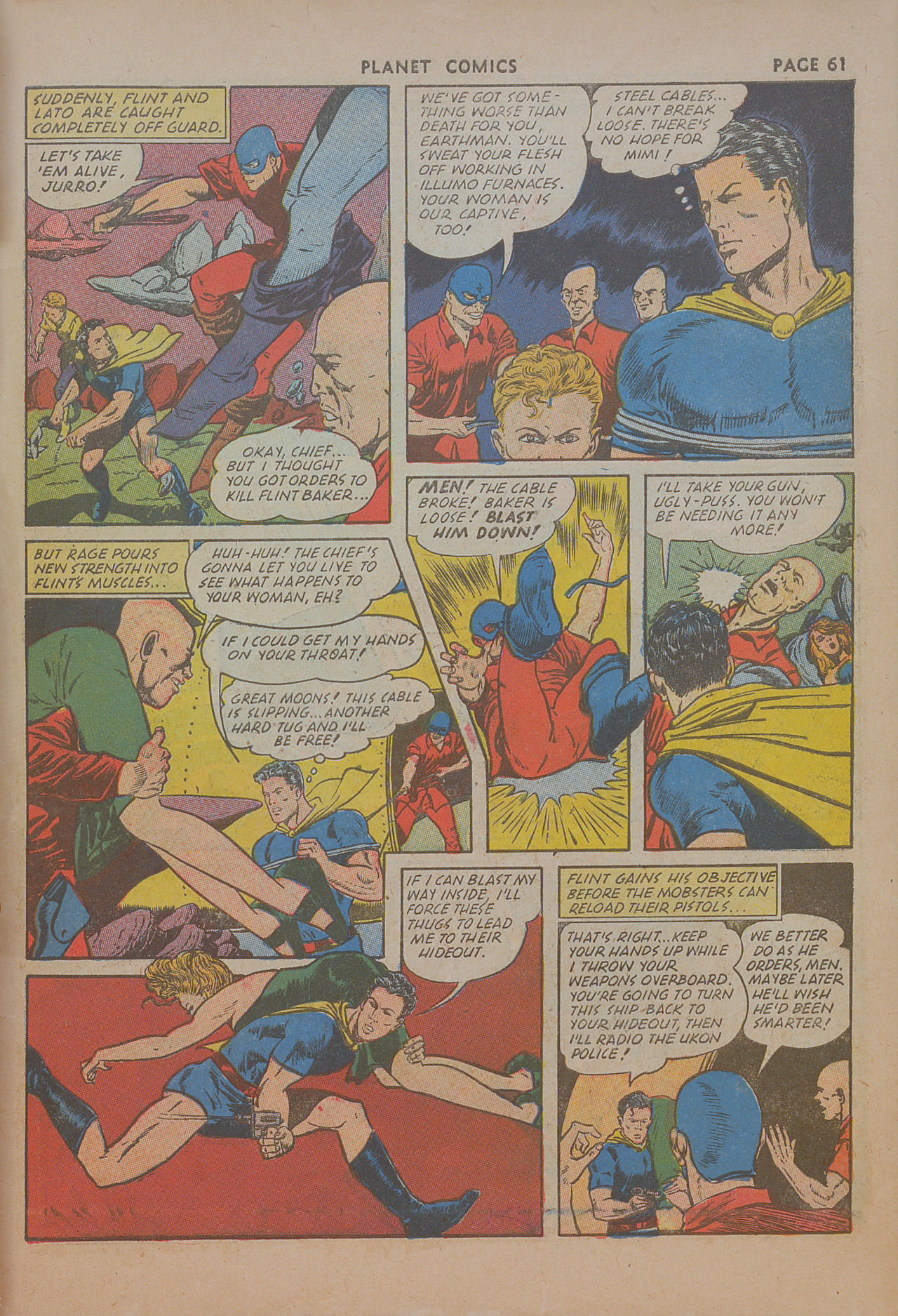 Planet Comics #19 (Fiction House), page 62. Public domain (US).