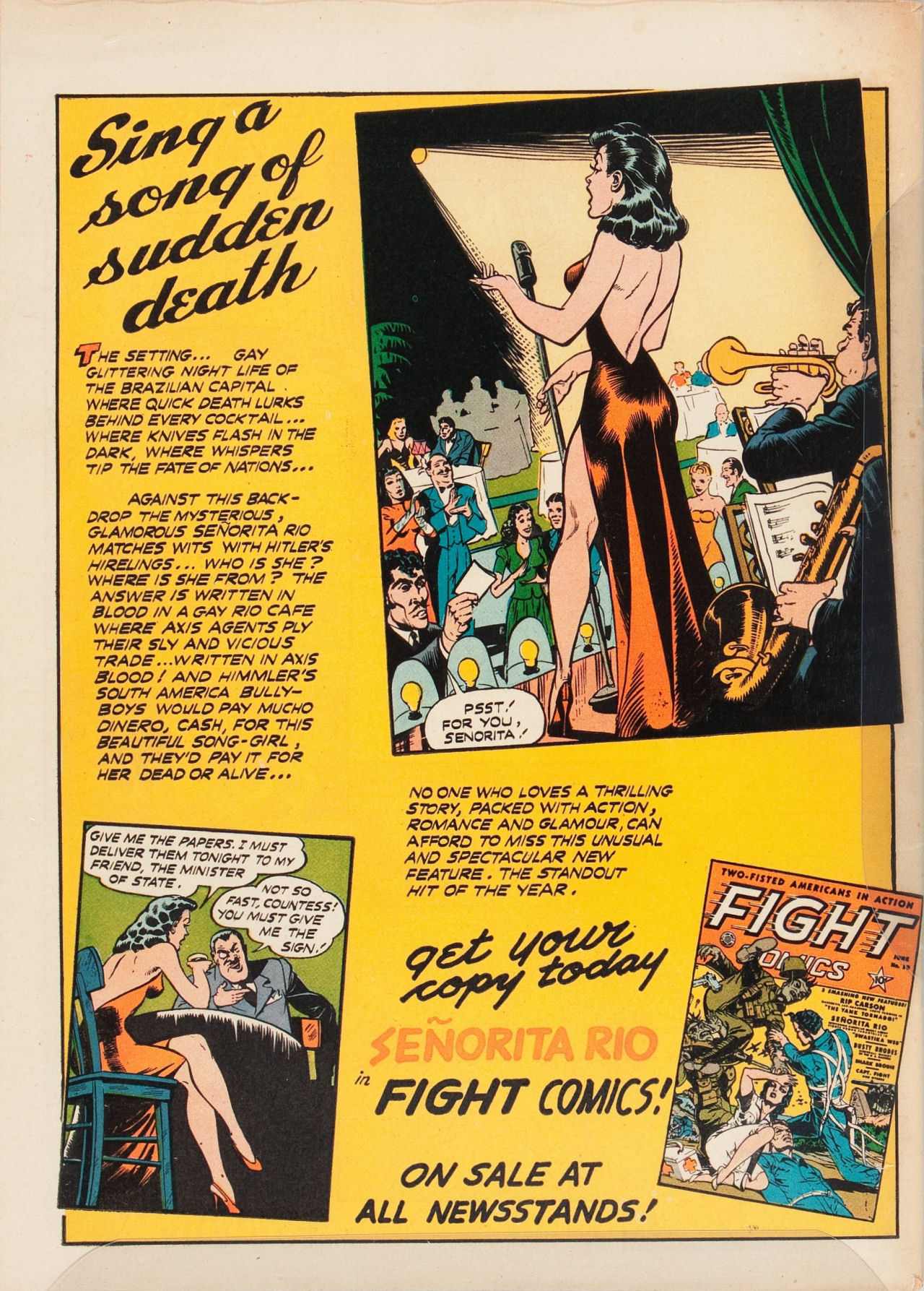 Planet Comics #19 (Fiction House), page 67. Public domain (US).