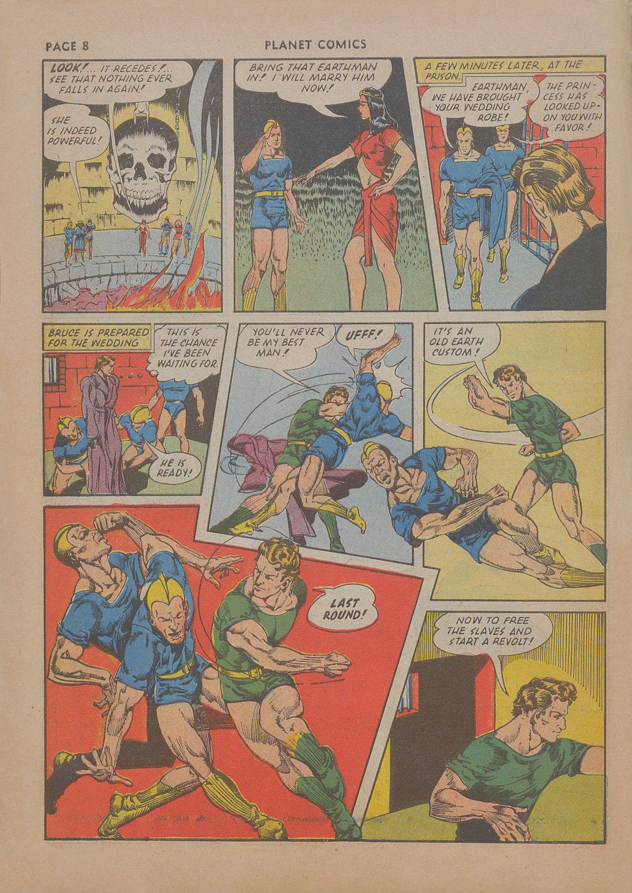 Planet Comics #19 (Fiction House), page 10. Public domain (US).