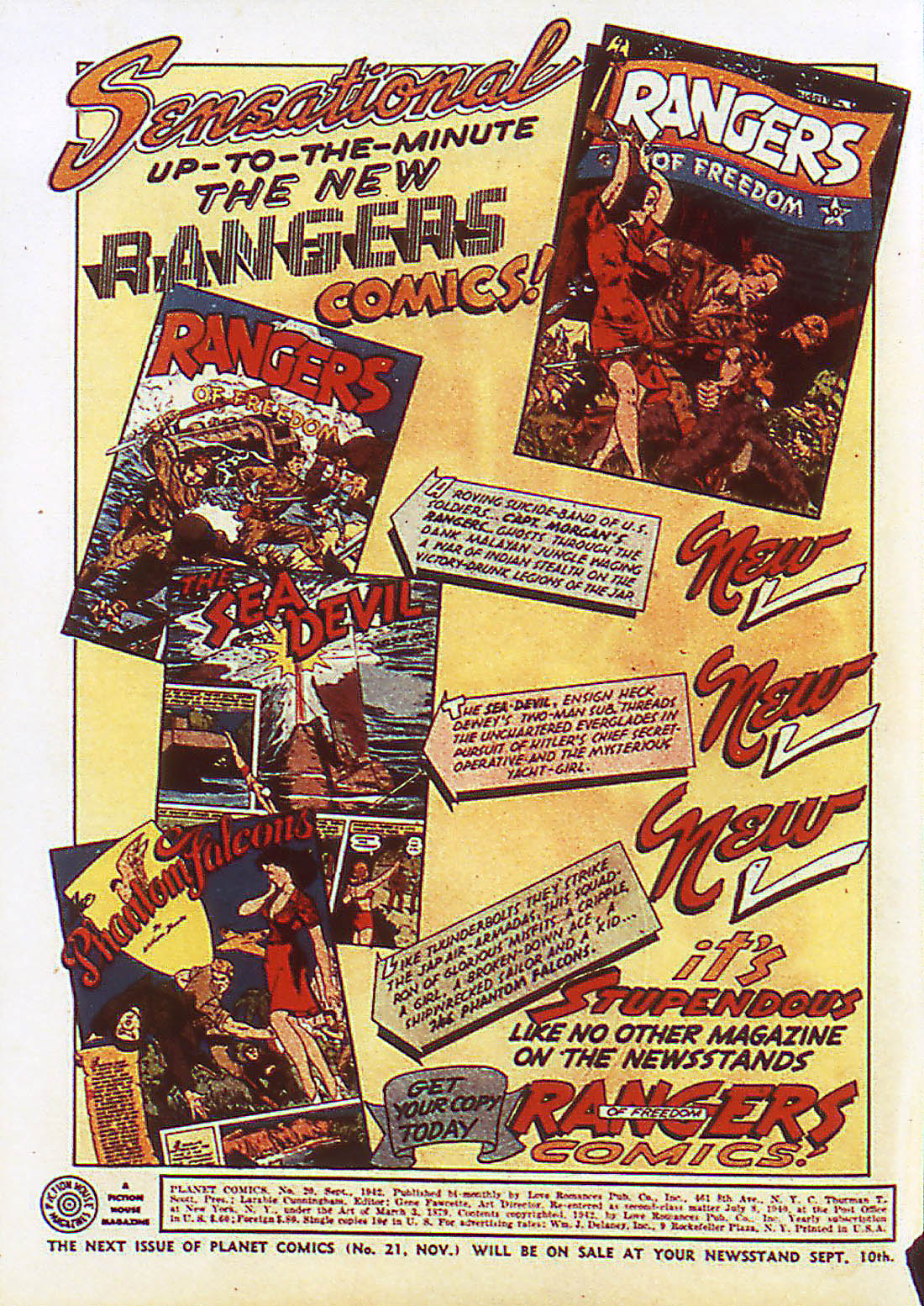 Planet Comics #20 (Fiction House), page 2. Public domain (US).