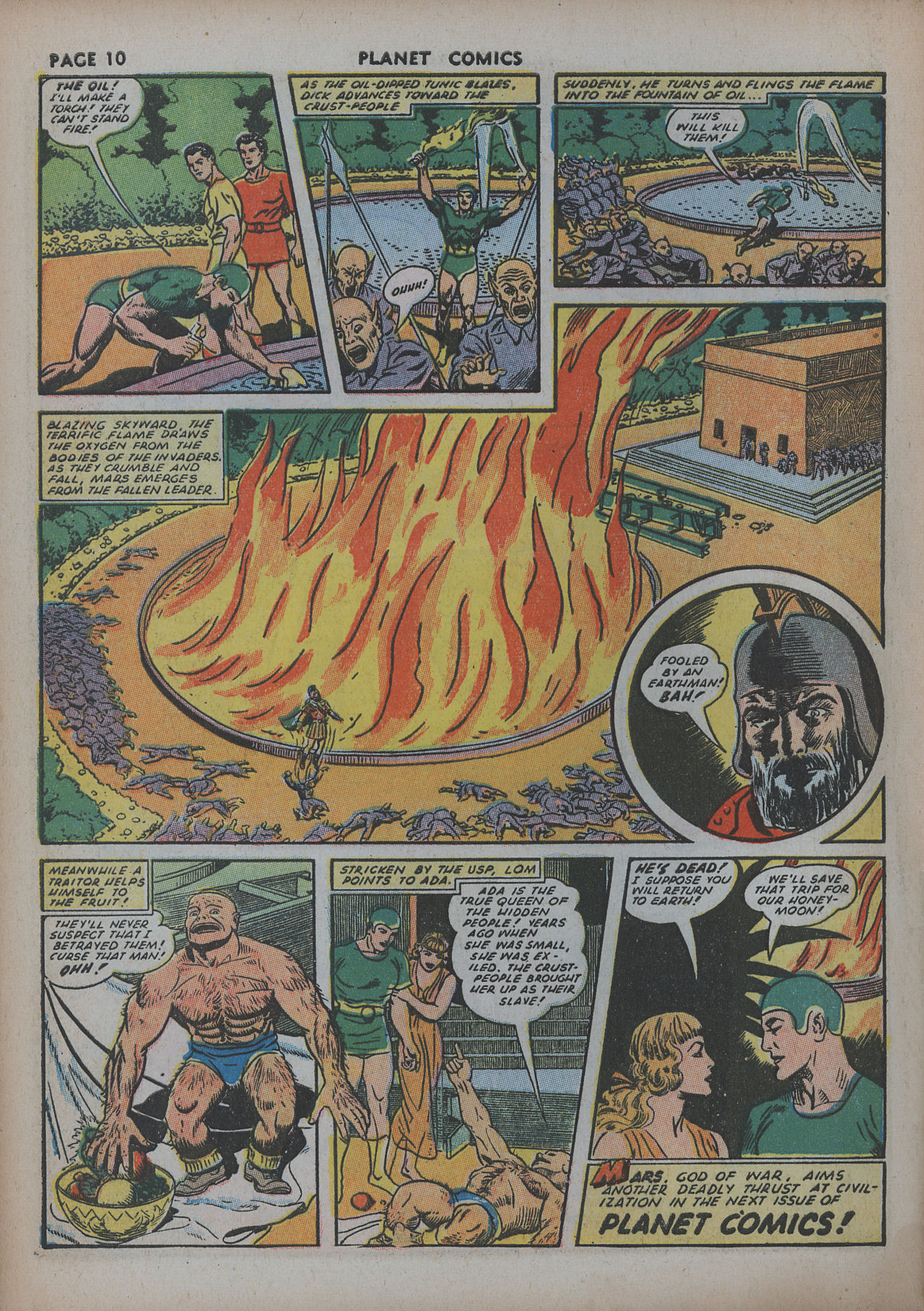 Planet Comics #20 (Fiction House), page 12. Public domain (US).