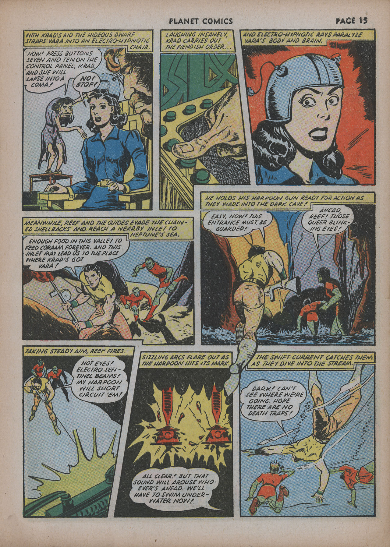 Planet Comics #20 (Fiction House), page 17. Public domain (US).