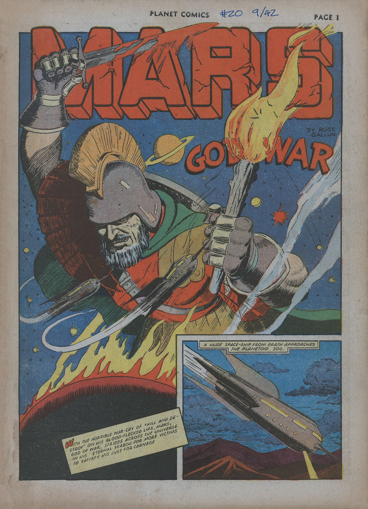 Planet Comics #20 (Fiction House), page 3. Public domain (US).
