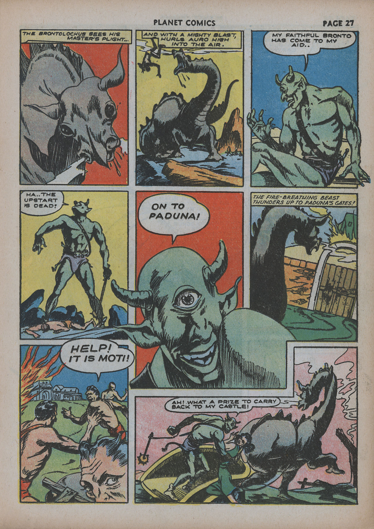 Planet Comics #20 (Fiction House), page 29. Public domain (US).