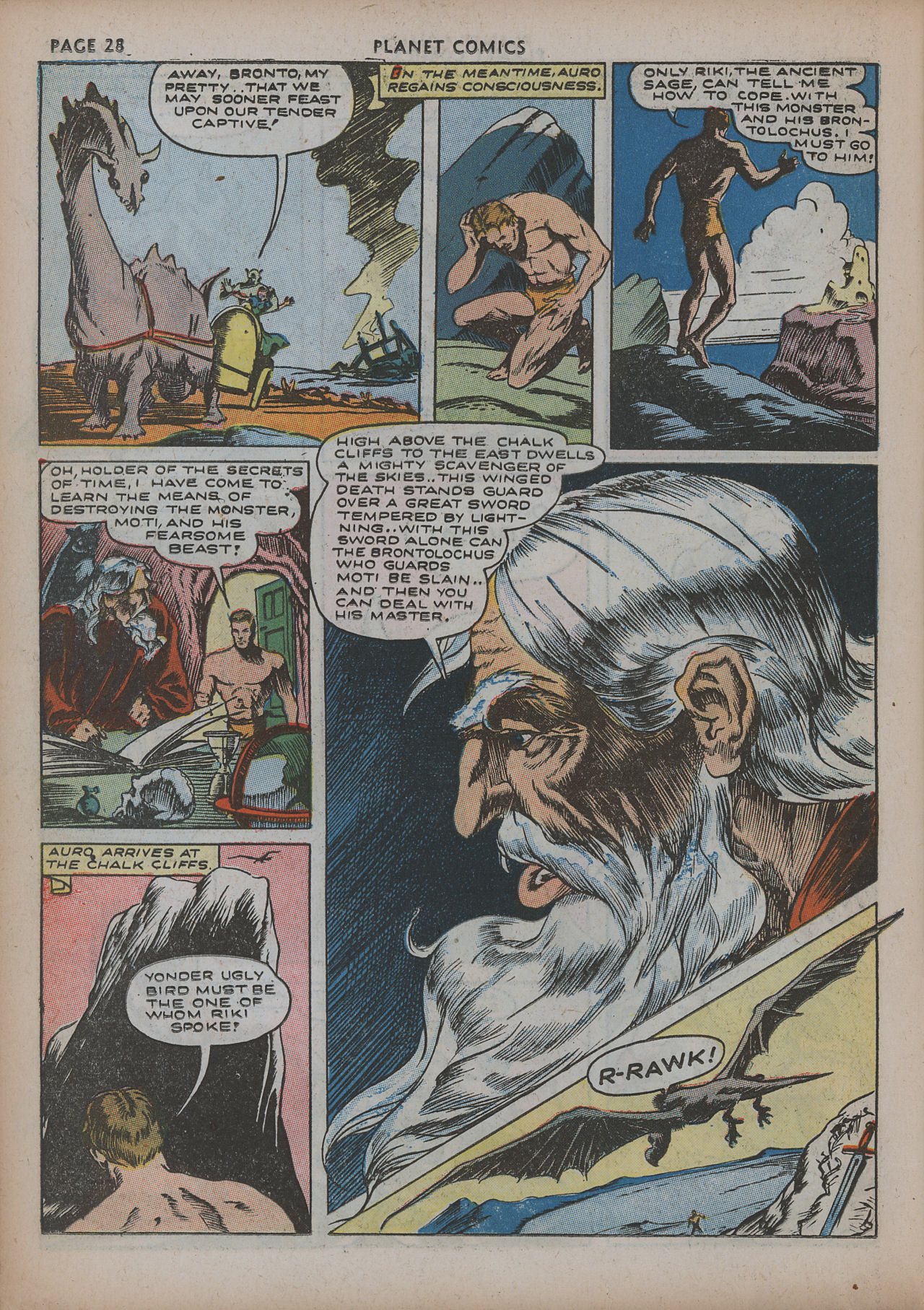 Planet Comics #20 (Fiction House), page 30. Public domain (US).