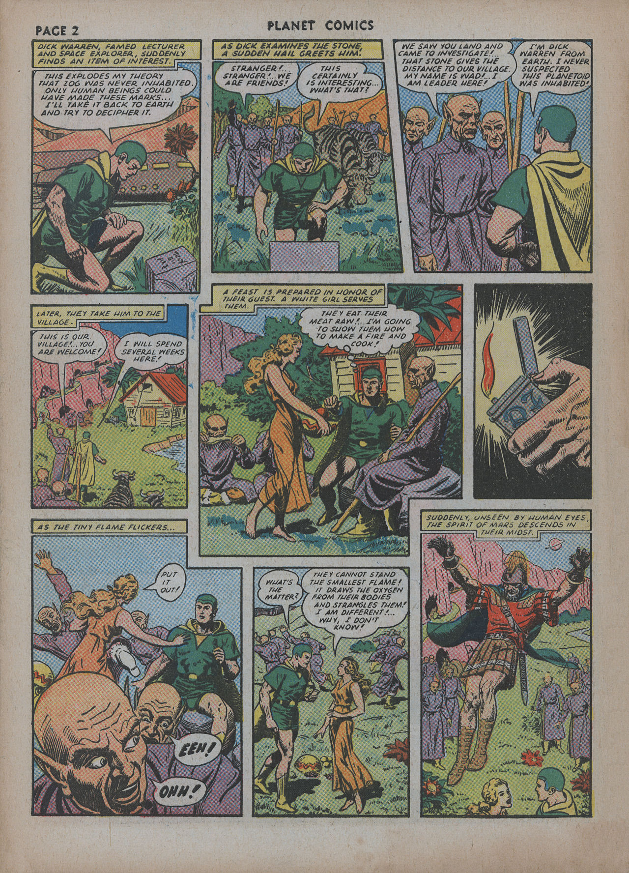 Planet Comics #20 (Fiction House), page 4. Public domain (US).