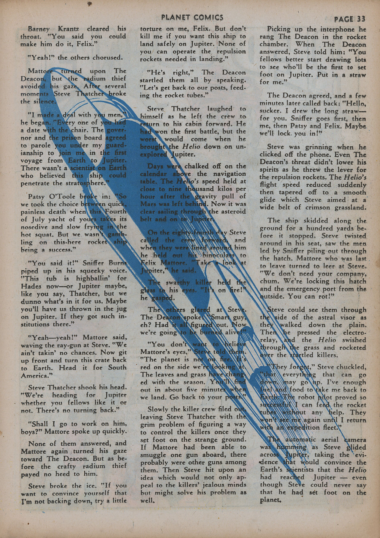 Planet Comics #20 (Fiction House), page 35. Public domain (US).