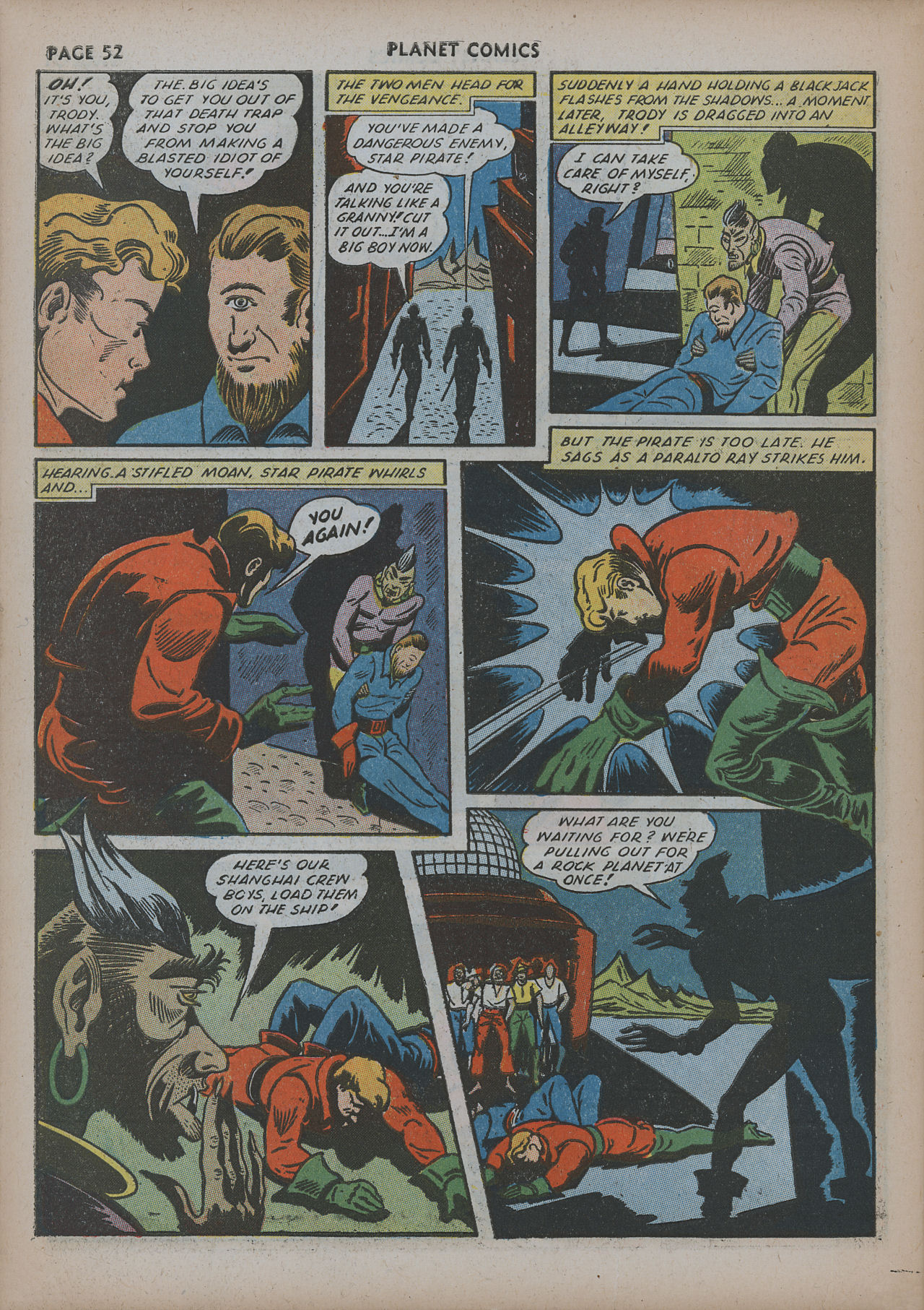 Planet Comics #20 (Fiction House), page 54. Public domain (US).