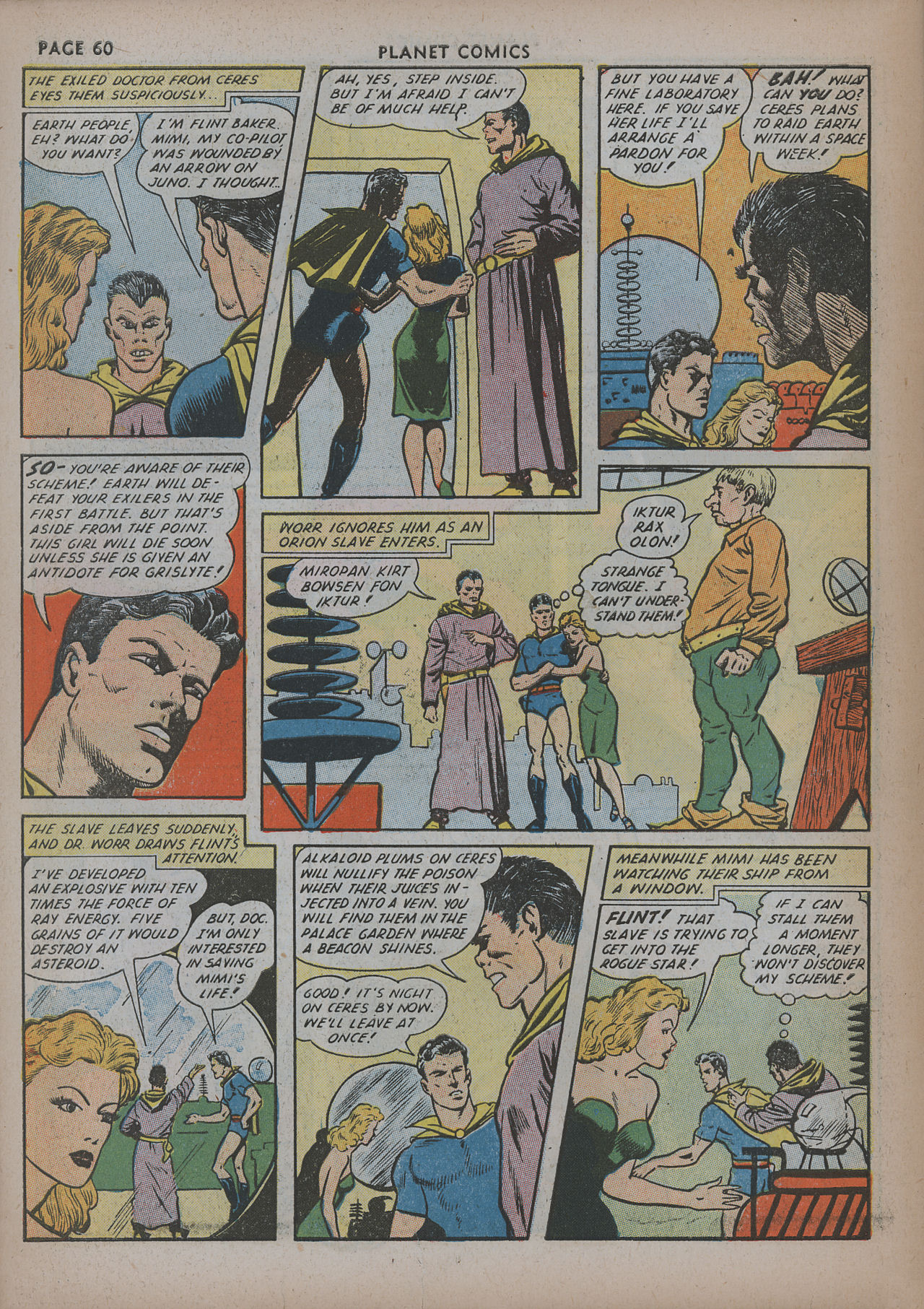 Planet Comics #20 (Fiction House), page 62. Public domain (US).
