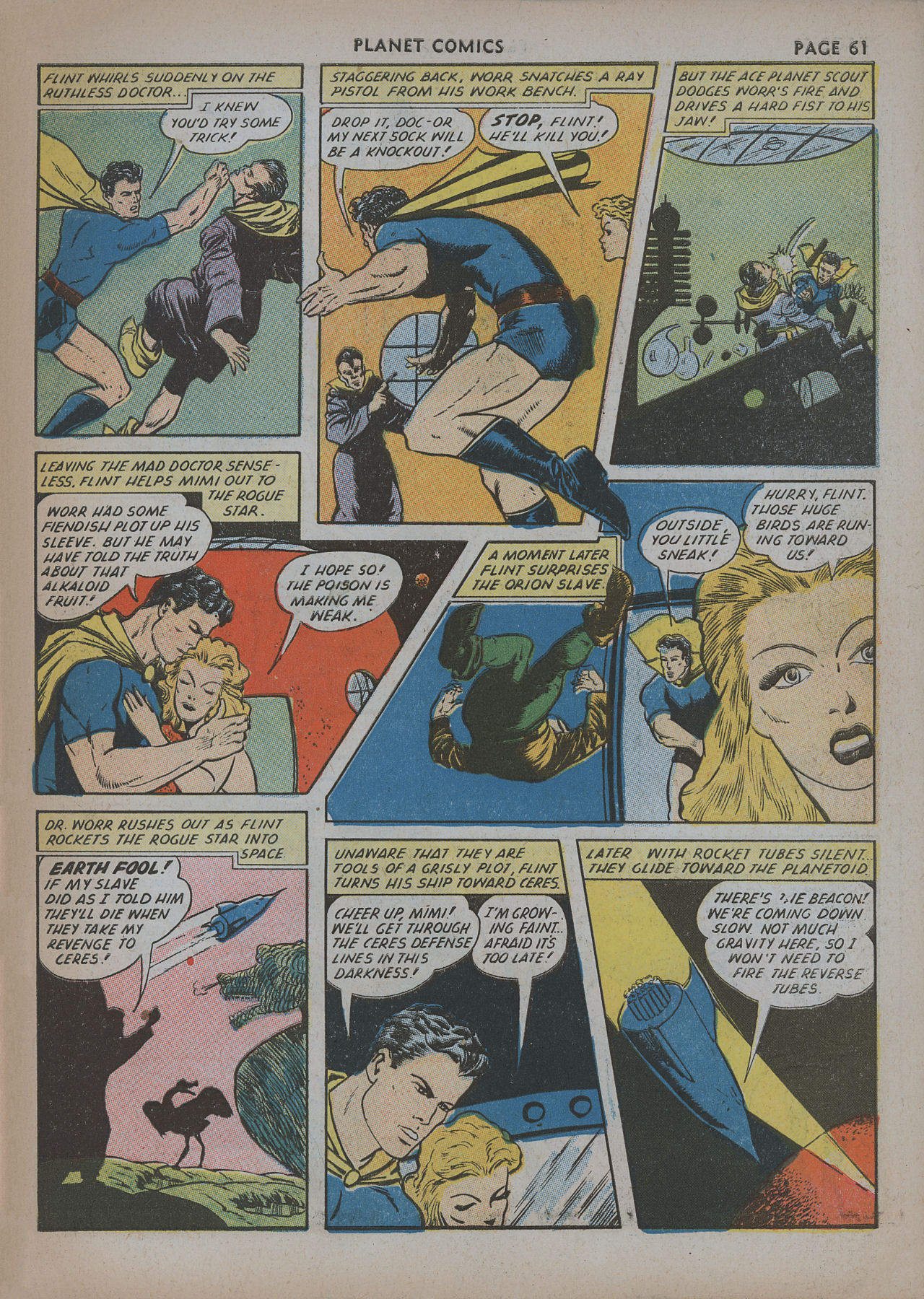 Planet Comics #20 (Fiction House), page 63. Public domain (US).
