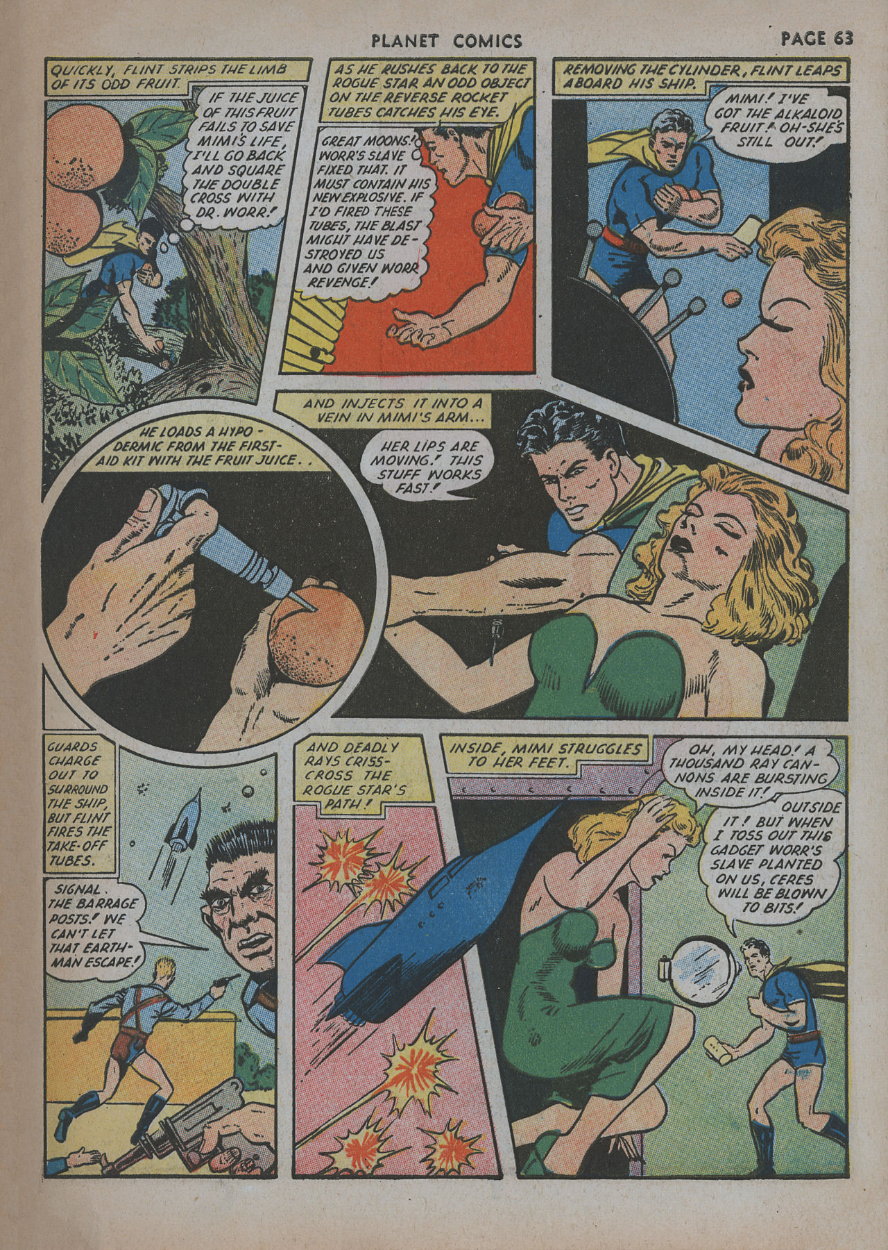 Planet Comics #20 (Fiction House), page 65. Public domain (US).