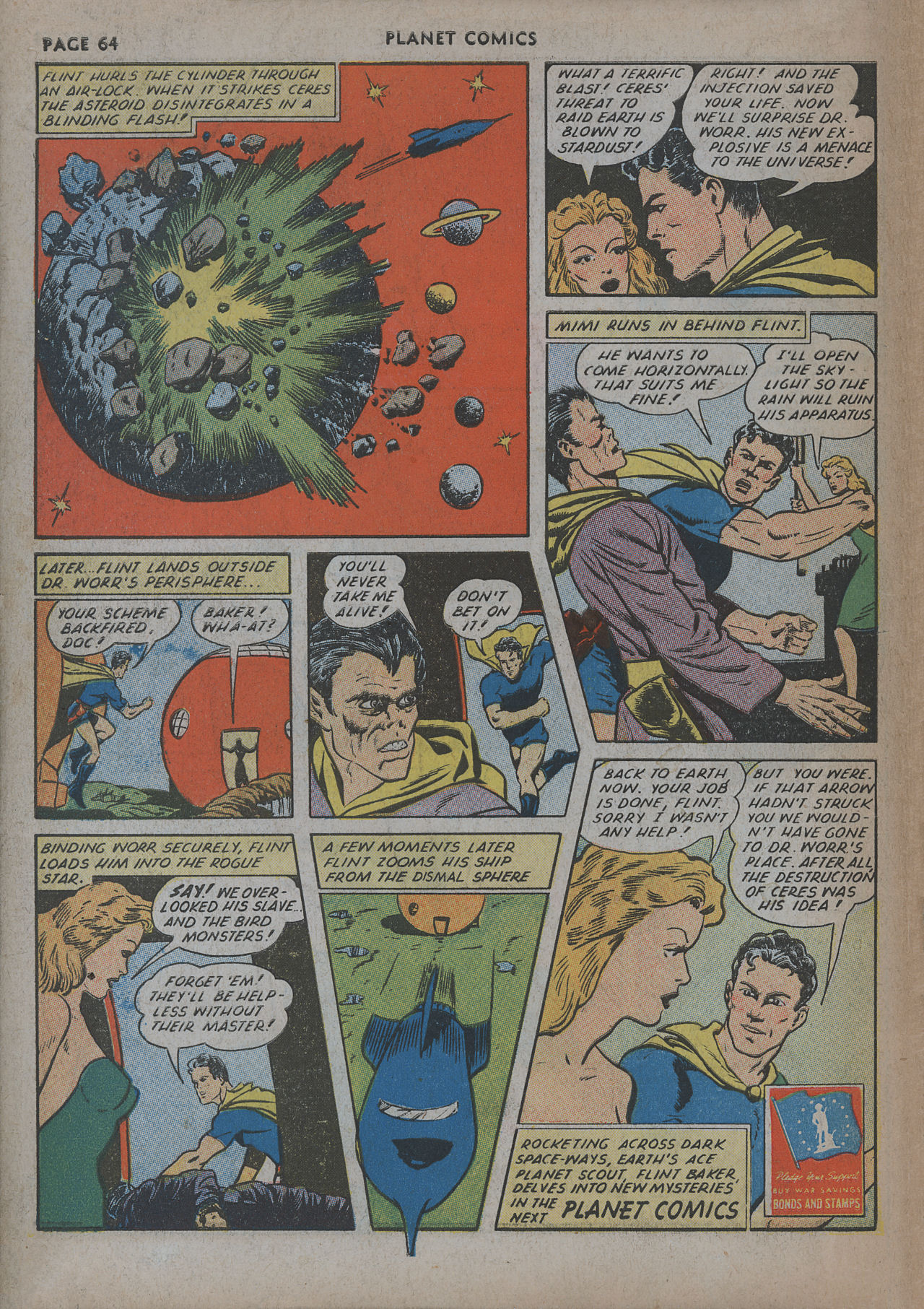 Planet Comics #20 (Fiction House), page 66. Public domain (US).