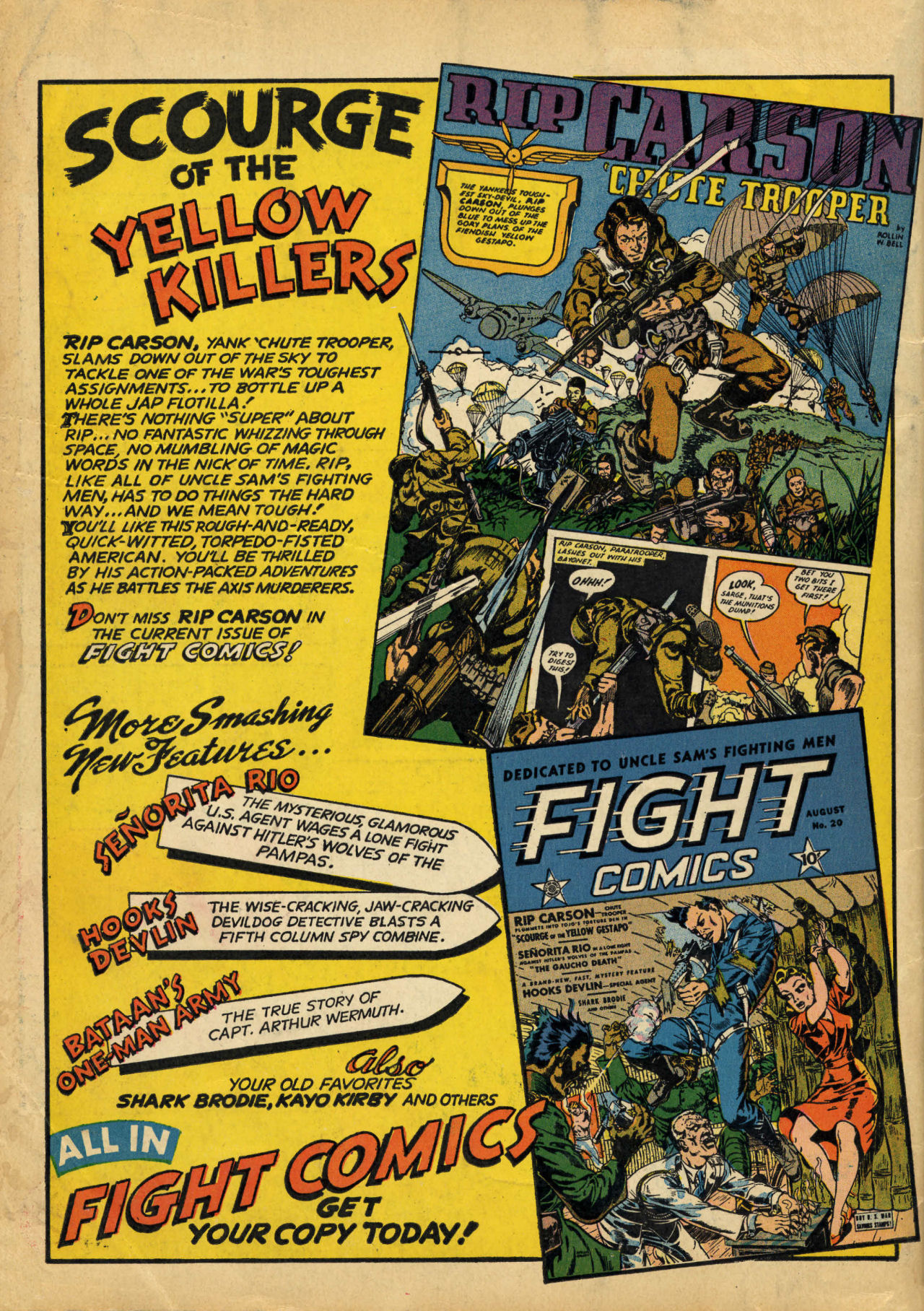 Planet Comics #20 (Fiction House), page 68. Public domain (US).