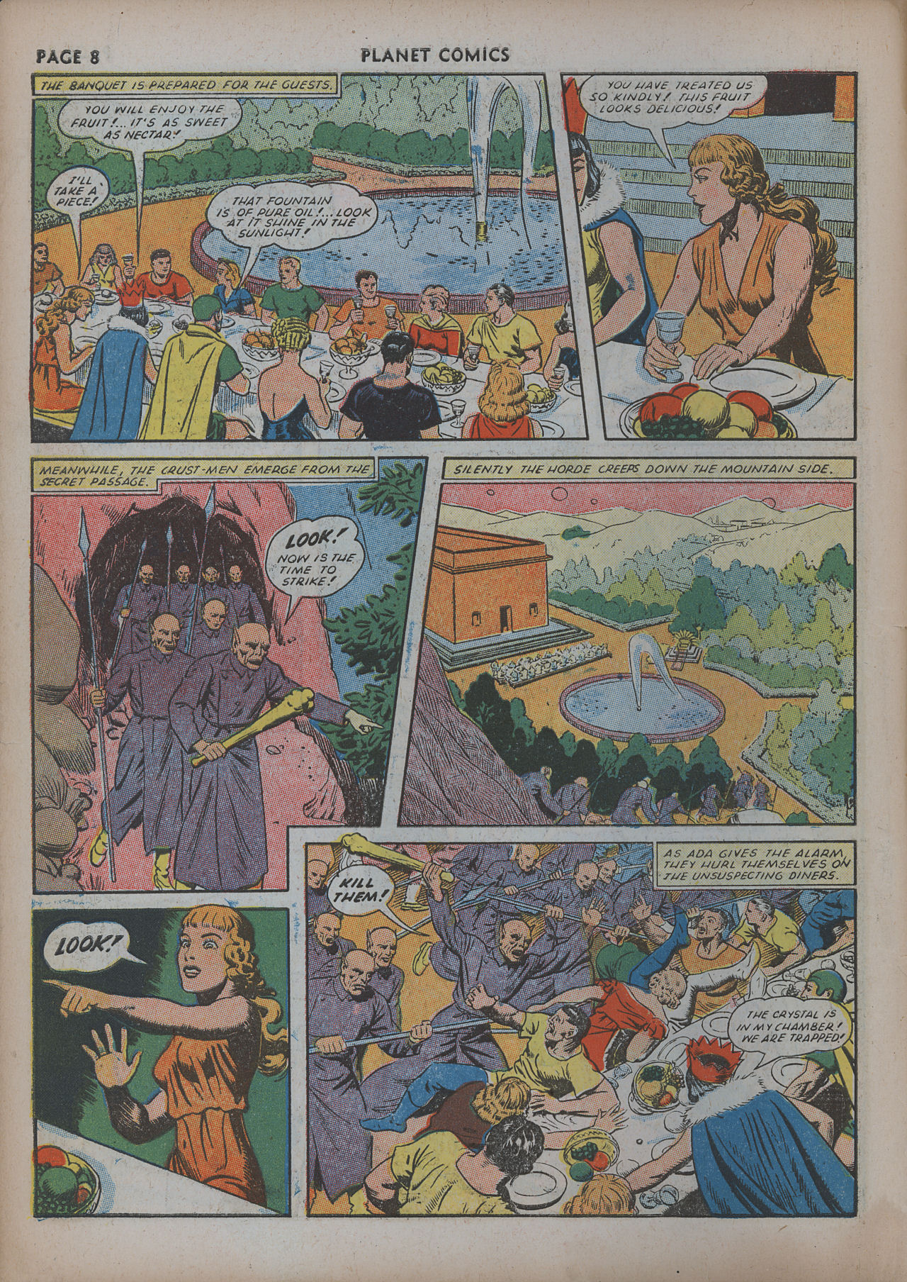 Planet Comics #20 (Fiction House), page 10. Public domain (US).