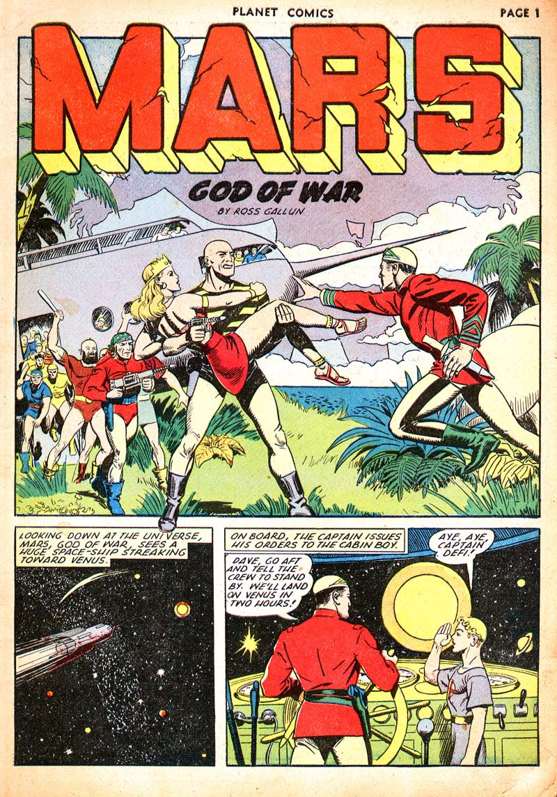Planet Comics #21 (Fiction House), page 3. Public domain (US).