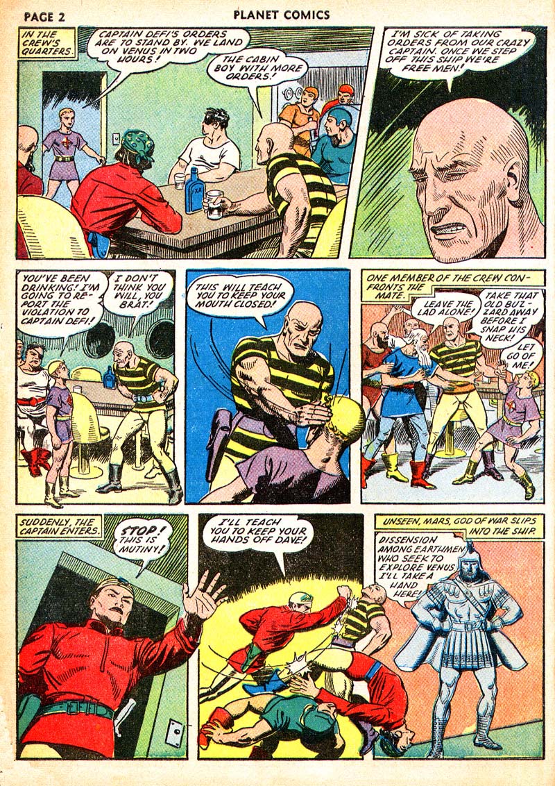 Planet Comics #21 (Fiction House), page 4. Public domain (US).