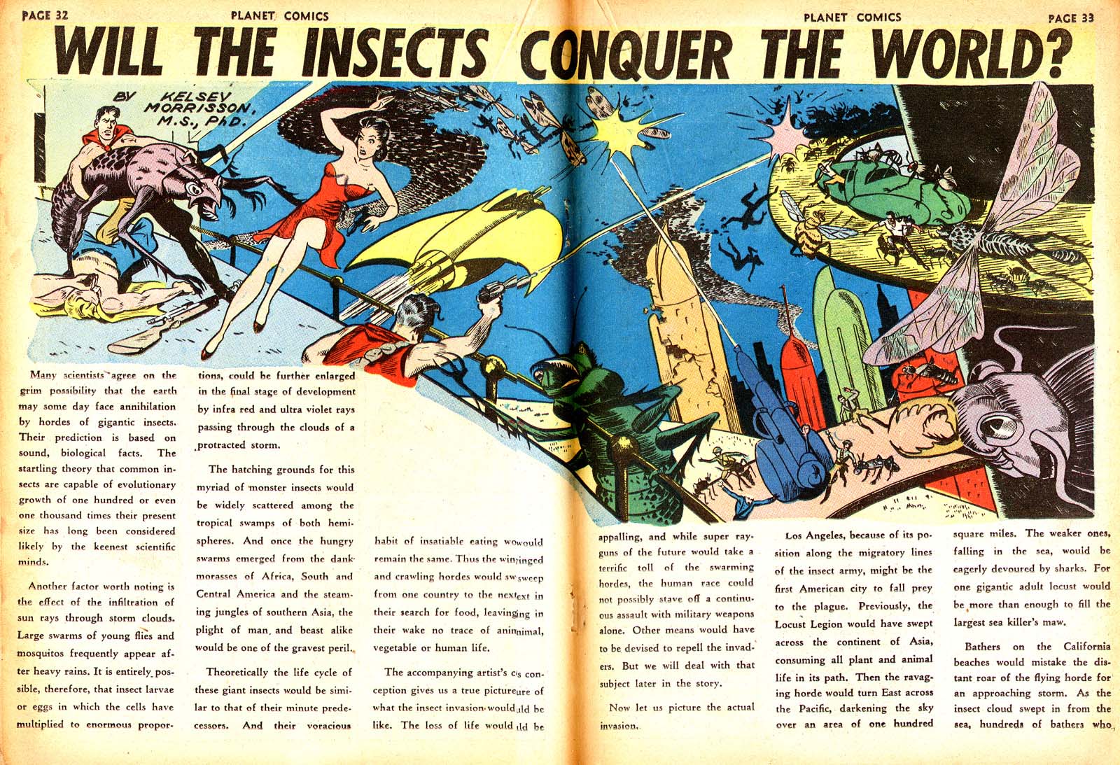 Planet Comics #21 (Fiction House), page 34. Public domain (US).