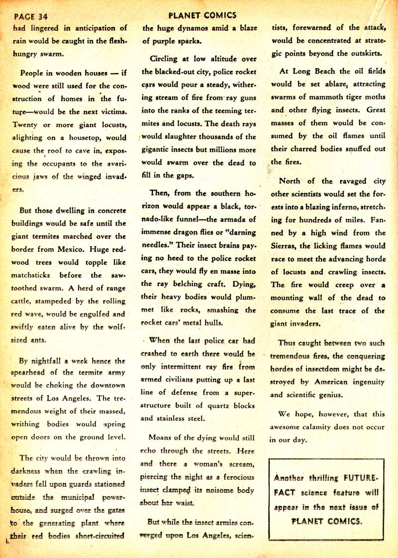 Planet Comics #21 (Fiction House), page 37. Public domain (US).