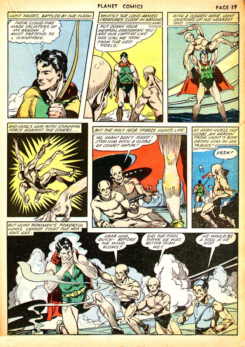 Planet Comics #21 (Fiction House), page 40. Public domain (US).