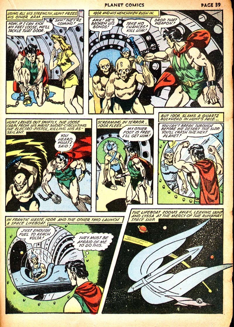 Planet Comics #21 (Fiction House), page 42. Public domain (US).