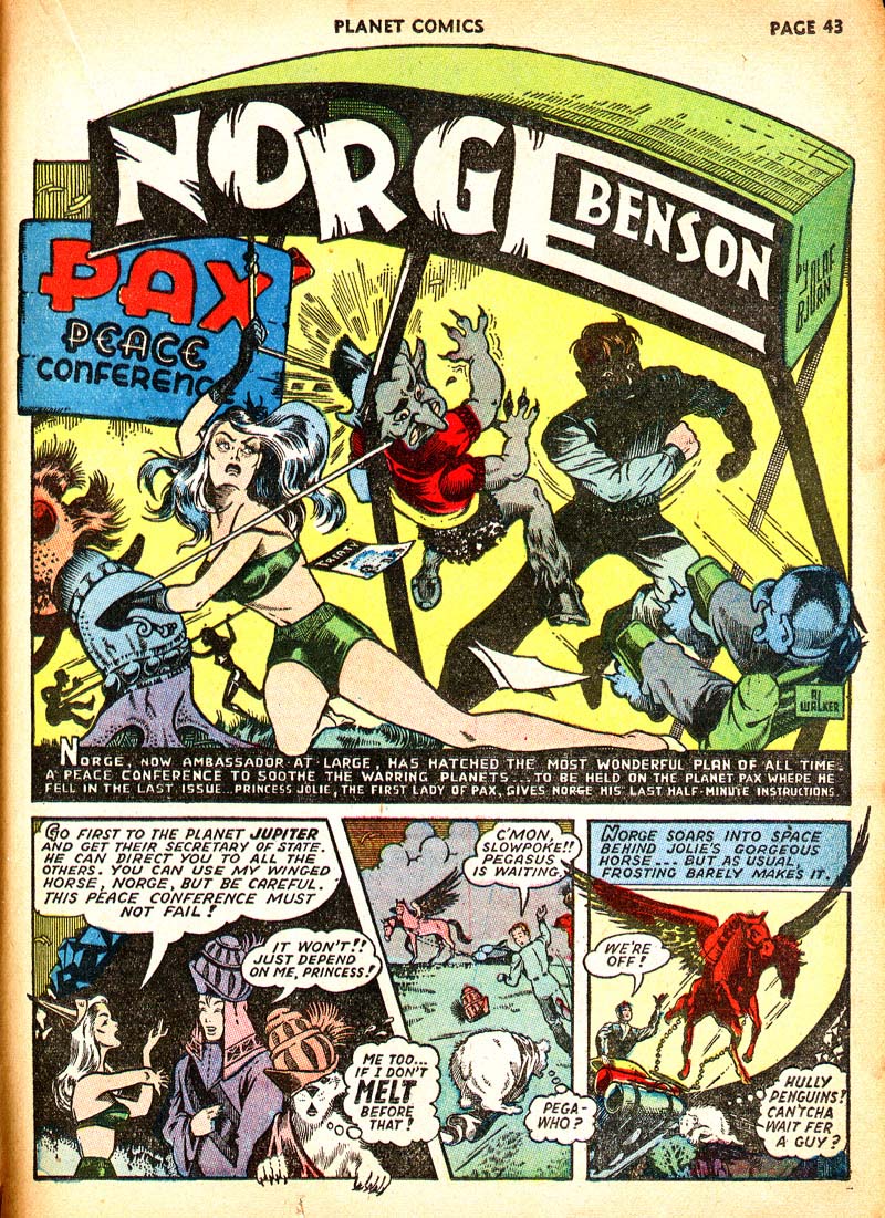 Planet Comics #21 (Fiction House), page 46. Public domain (US).