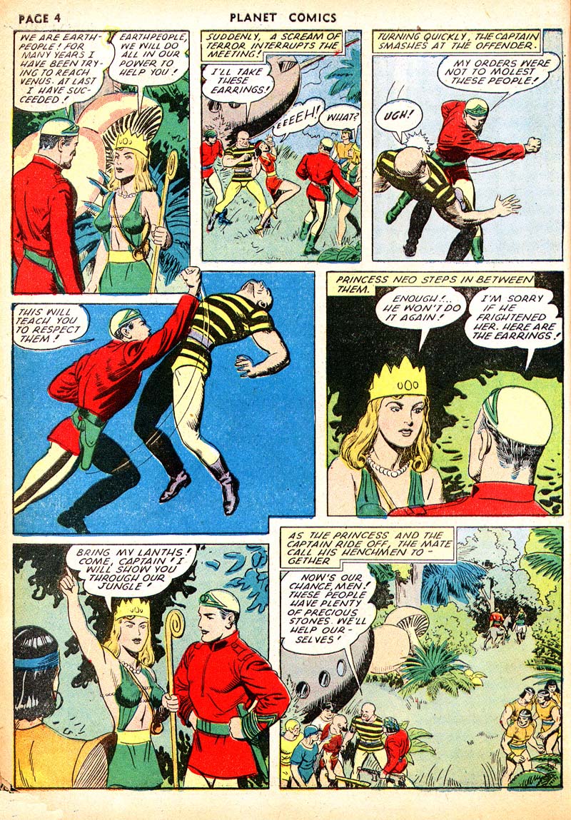 Planet Comics #21 (Fiction House), page 6. Public domain (US).