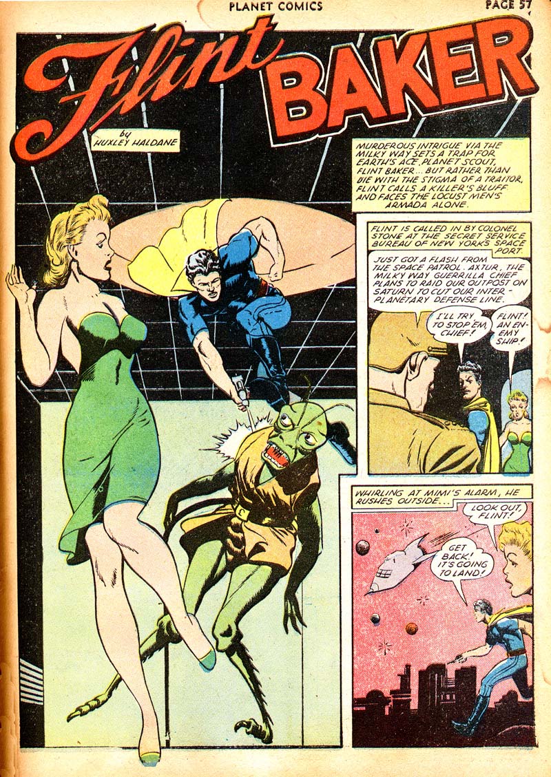 Planet Comics #21 (Fiction House), page 60. Public domain (US).