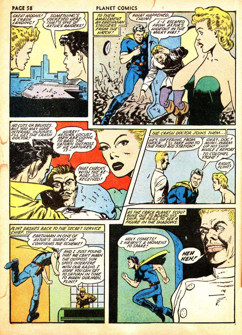 Planet Comics #21 (Fiction House), page 61. Public domain (US).