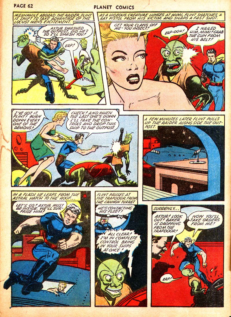 Planet Comics #21 (Fiction House), page 65. Public domain (US).