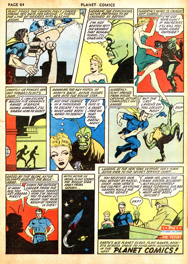 Planet Comics #21 (Fiction House), page 67. Public domain (US).
