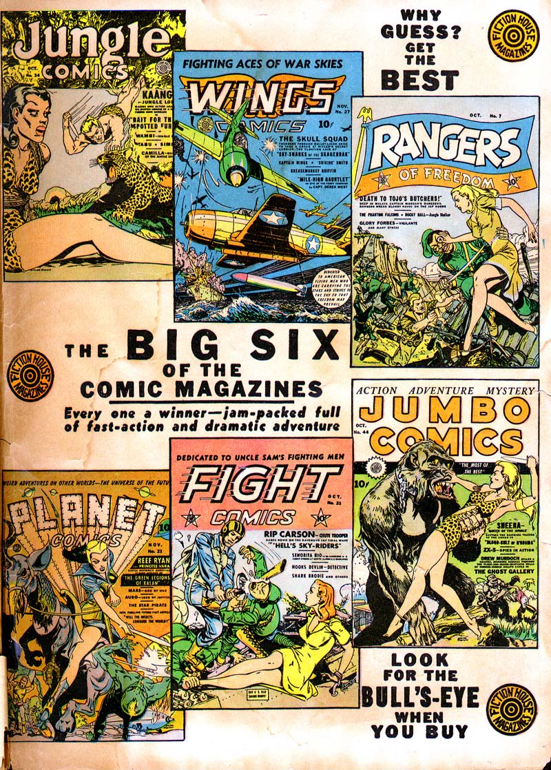 Planet Comics #21 (Fiction House), page 68. Public domain (US).