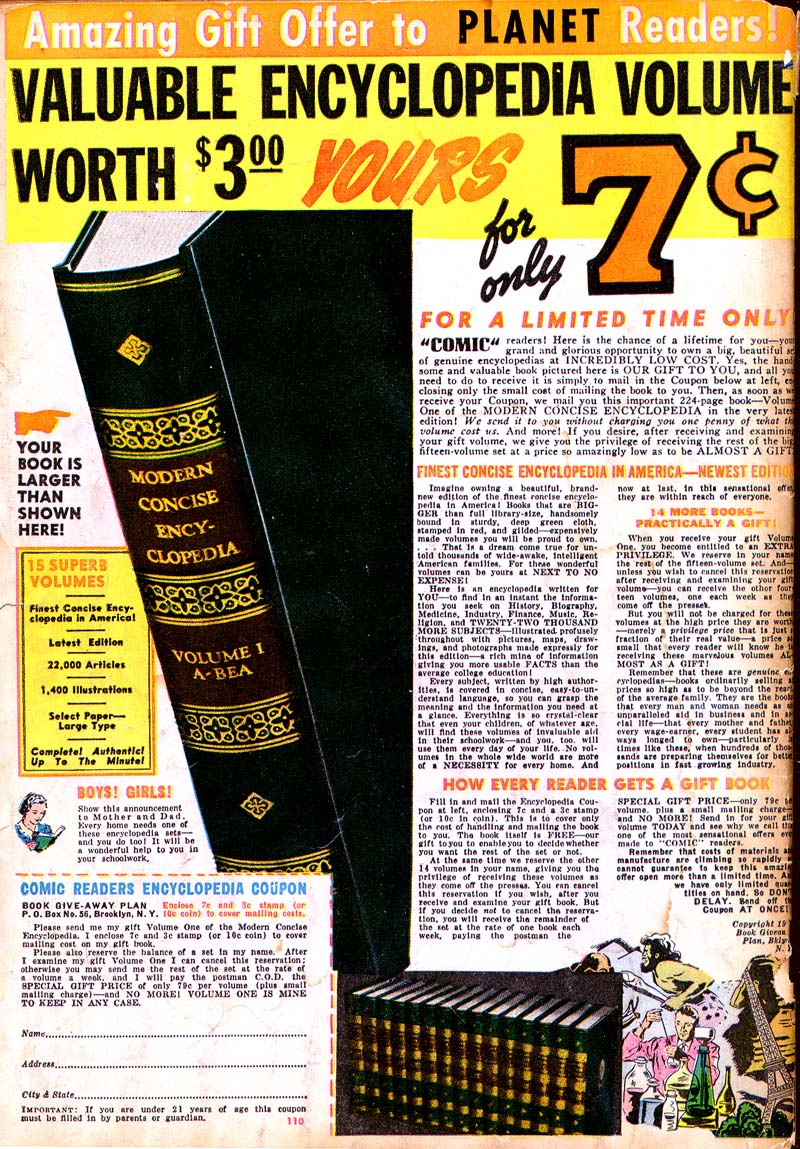 Planet Comics #21 (Fiction House), page 69. Public domain (US).