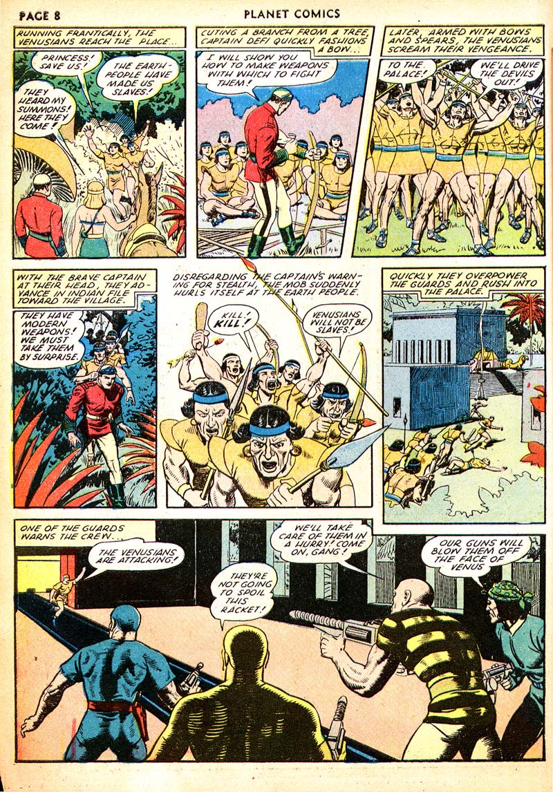 Planet Comics #21 (Fiction House), page 10. Public domain (US).