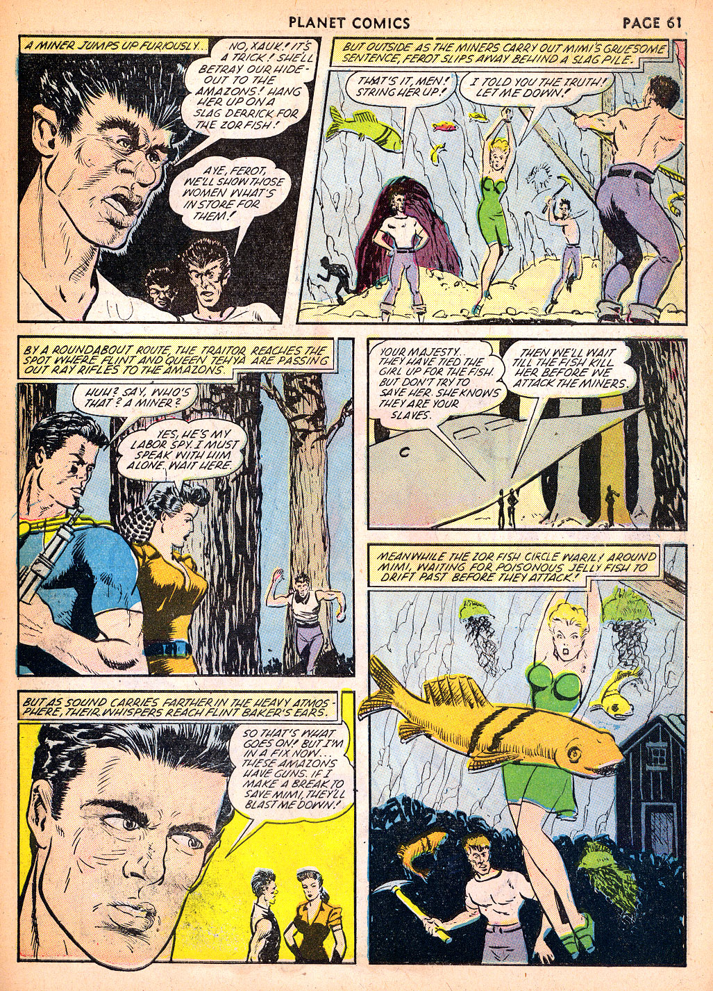 Planet Comics #22 (Fiction House), page 62. Public domain (US).